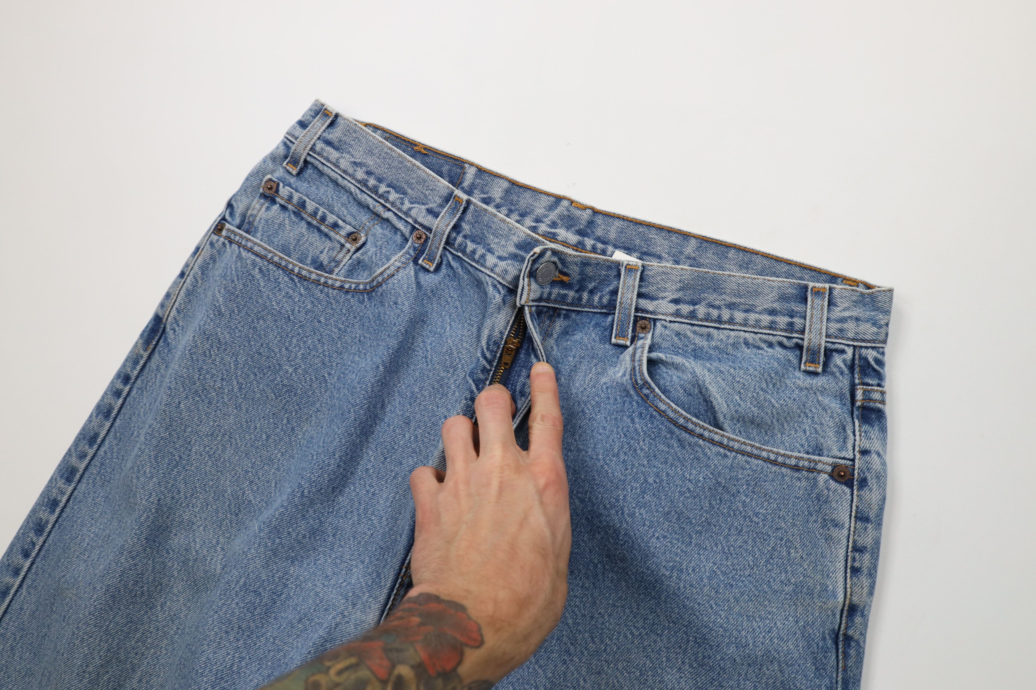 Levi's Vintage Y2K 2002 Levis Relaxed Fit Straight Leg Denim Jeans Size US 38 / EU 54 - 6 Thumbnail