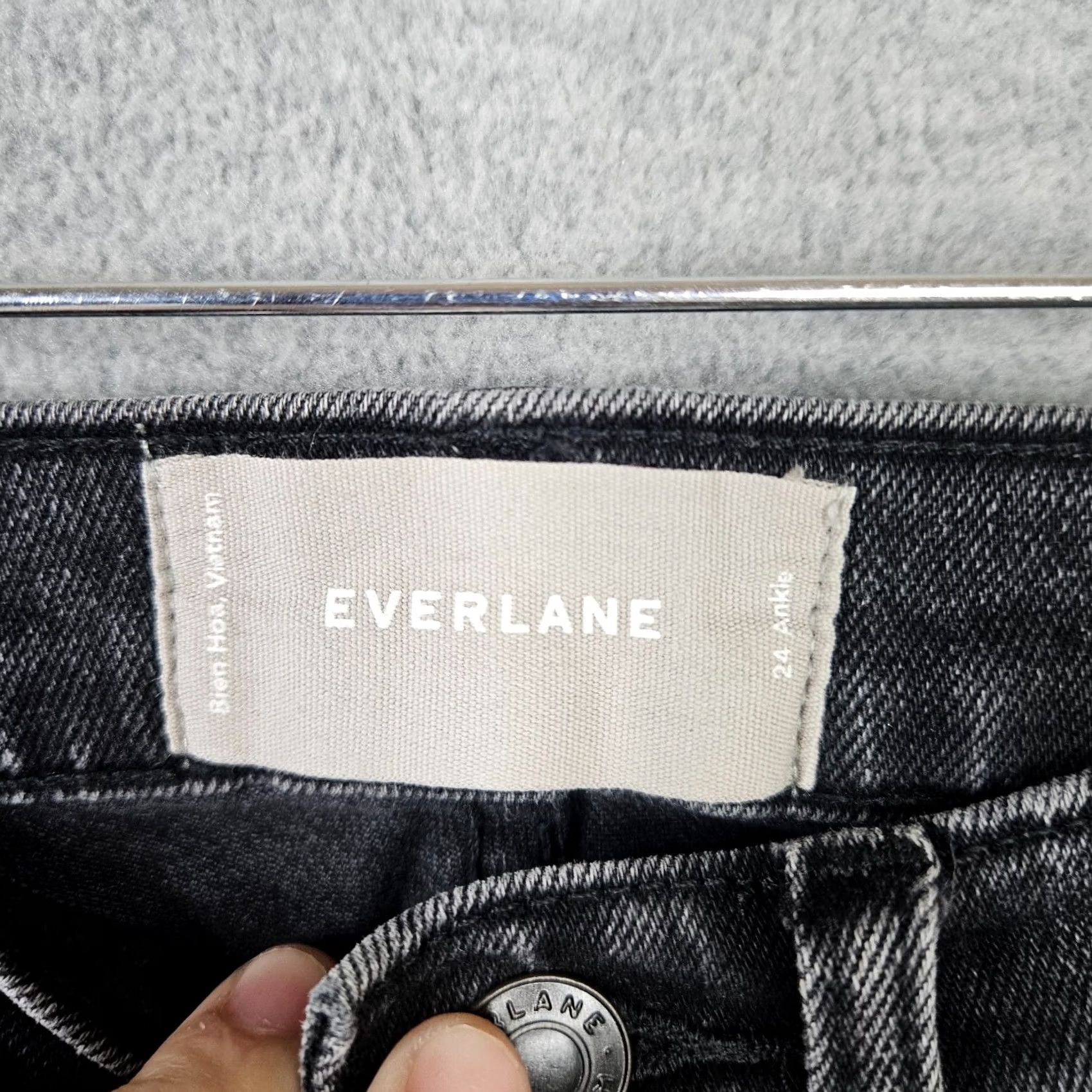 Everlane Everlane Dark Wash Skinny Jeans Size 24 Women's Cotton Elastane Denim Vintage? No Size 42" / US 20 - 2 Thumbnail