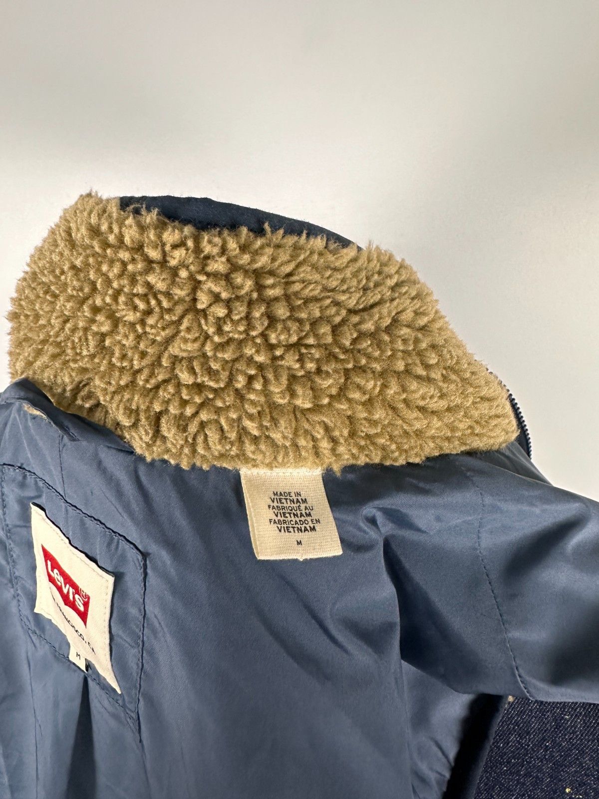 Levi's Levis Summit Sherpa Sleeveless Jacket Beige Vest Mens Size M Size US M / EU 48-50 / 2 - 11 Thumbnail