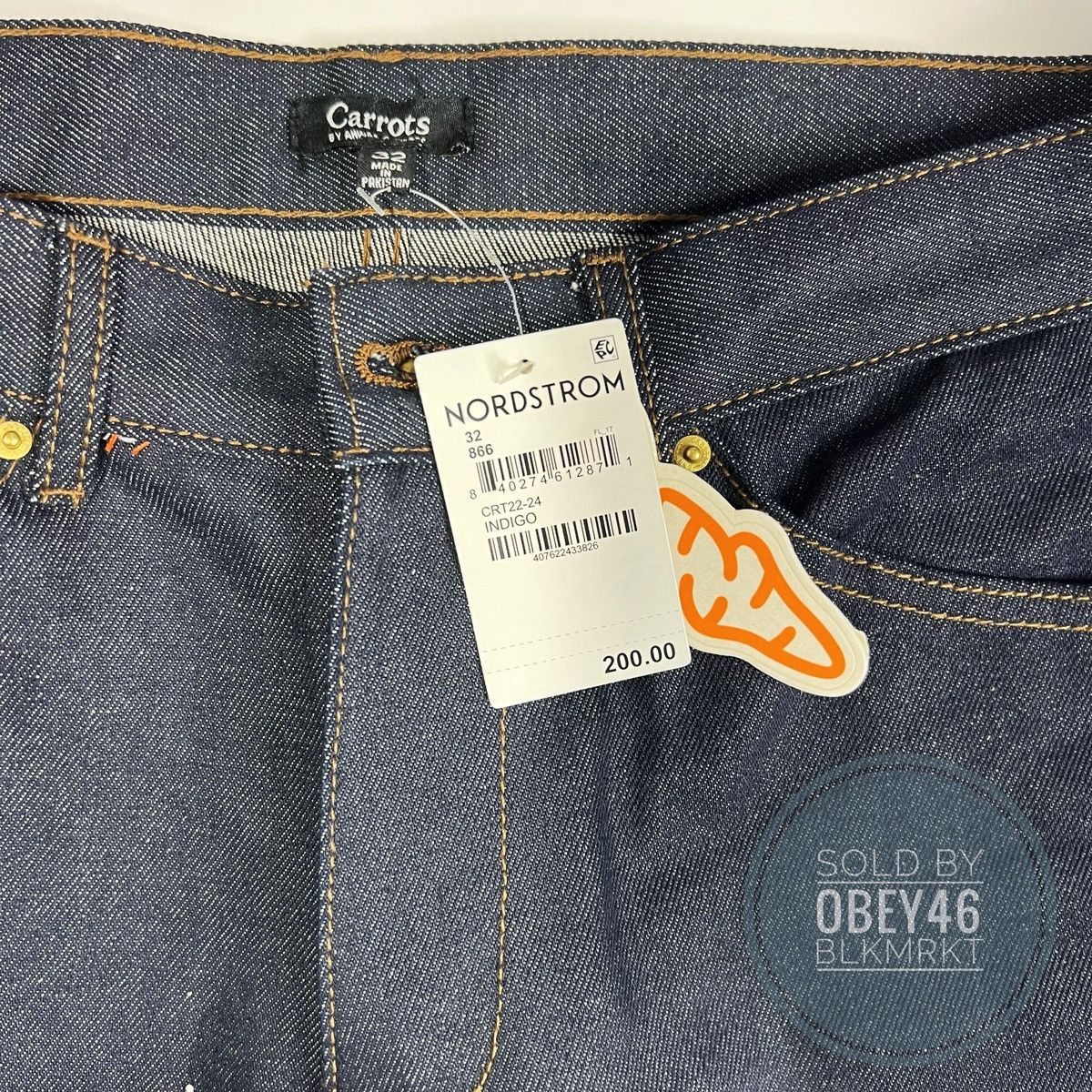 Carrots by Anwar Carrots Anwar Carrots Wordmark Slim Straight Denim Jeans Size US 32 / EU 48 - 5 Thumbnail