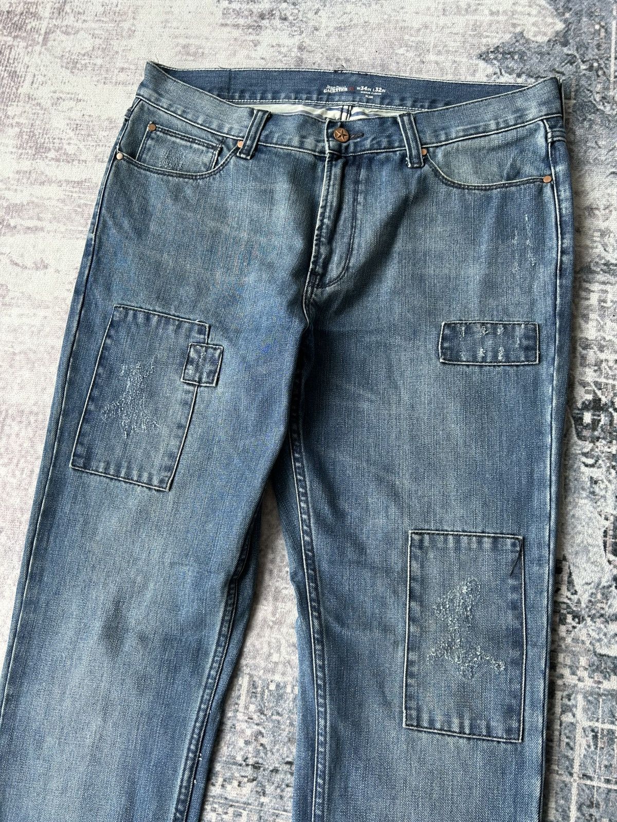 Jean Paul Gaultier JPG Patchwork Jeans Size US 35 - 6 Thumbnail