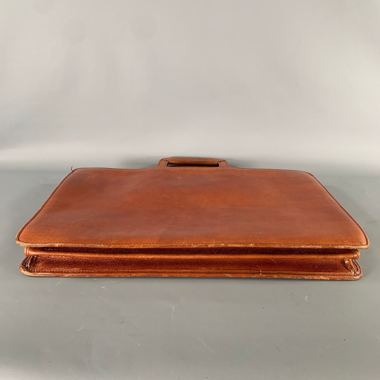 Vintage VINTAGE Brown Leather Briefcase Size ONE SIZE - 5 Thumbnail
