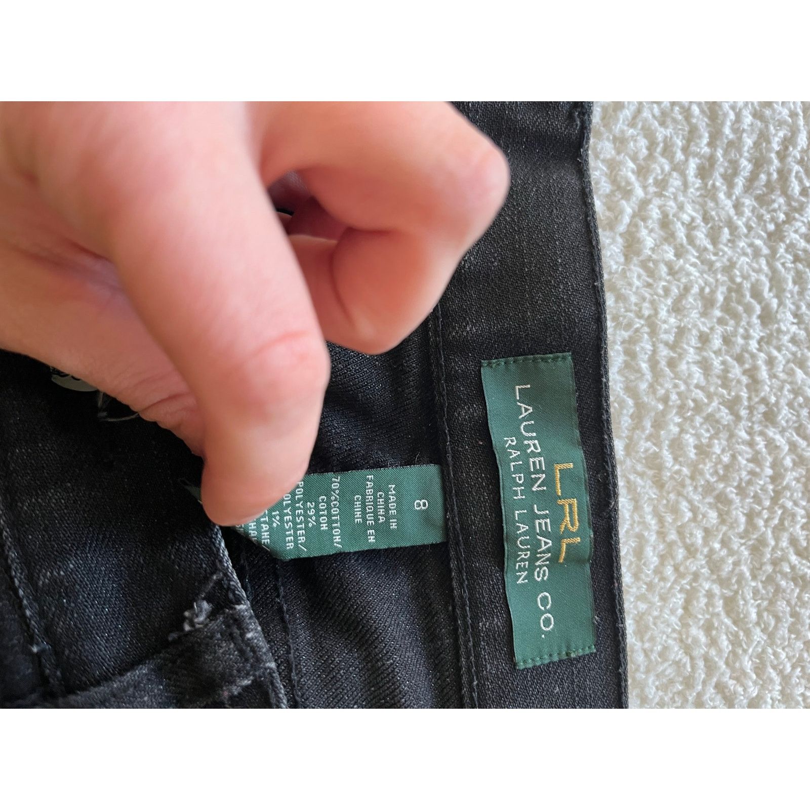 Lauren Ralph Lauren We the free denim distressed jeans black size 27 Size 30" / US 8 / IT 44 - 6 Thumbnail