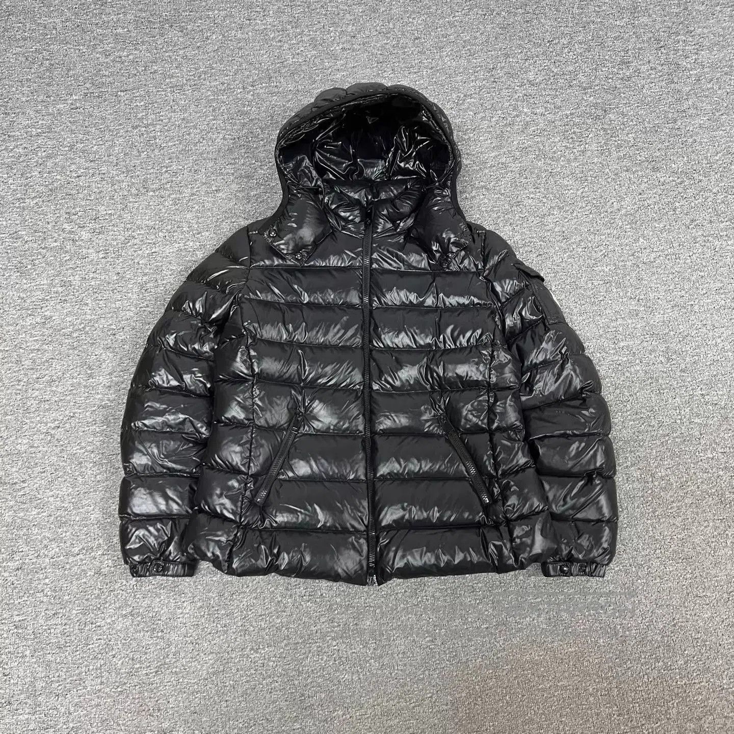 Moncler Black Puffer Jacket with Hood. Size US XXL / EU 58 / 5 - 1 Thumbnail