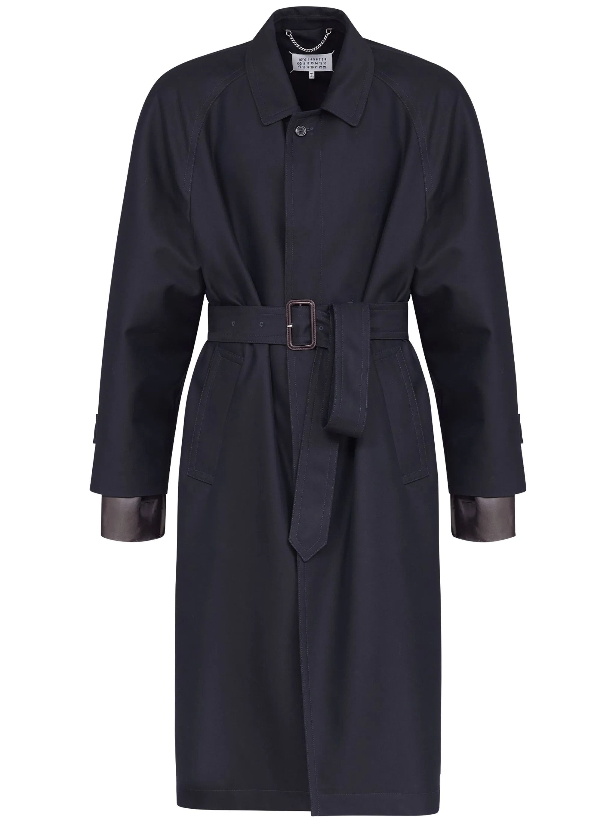 Maison Margiela oc11z0426 Belt & Rainbow Colors Trench Coat in Black Size US XL / EU 56 / 4 - 1 Thumbnail