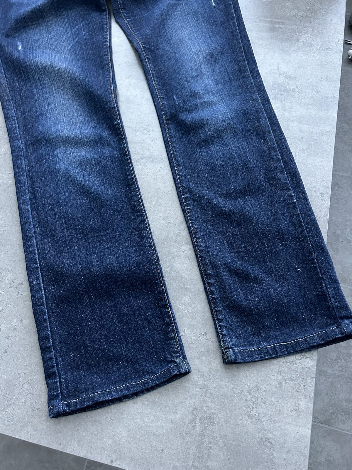 John Galliano × Vintage Galliano flared washed jeans Y2K vintage Size 28" / US 6 / IT 42 - 6 Thumbnail