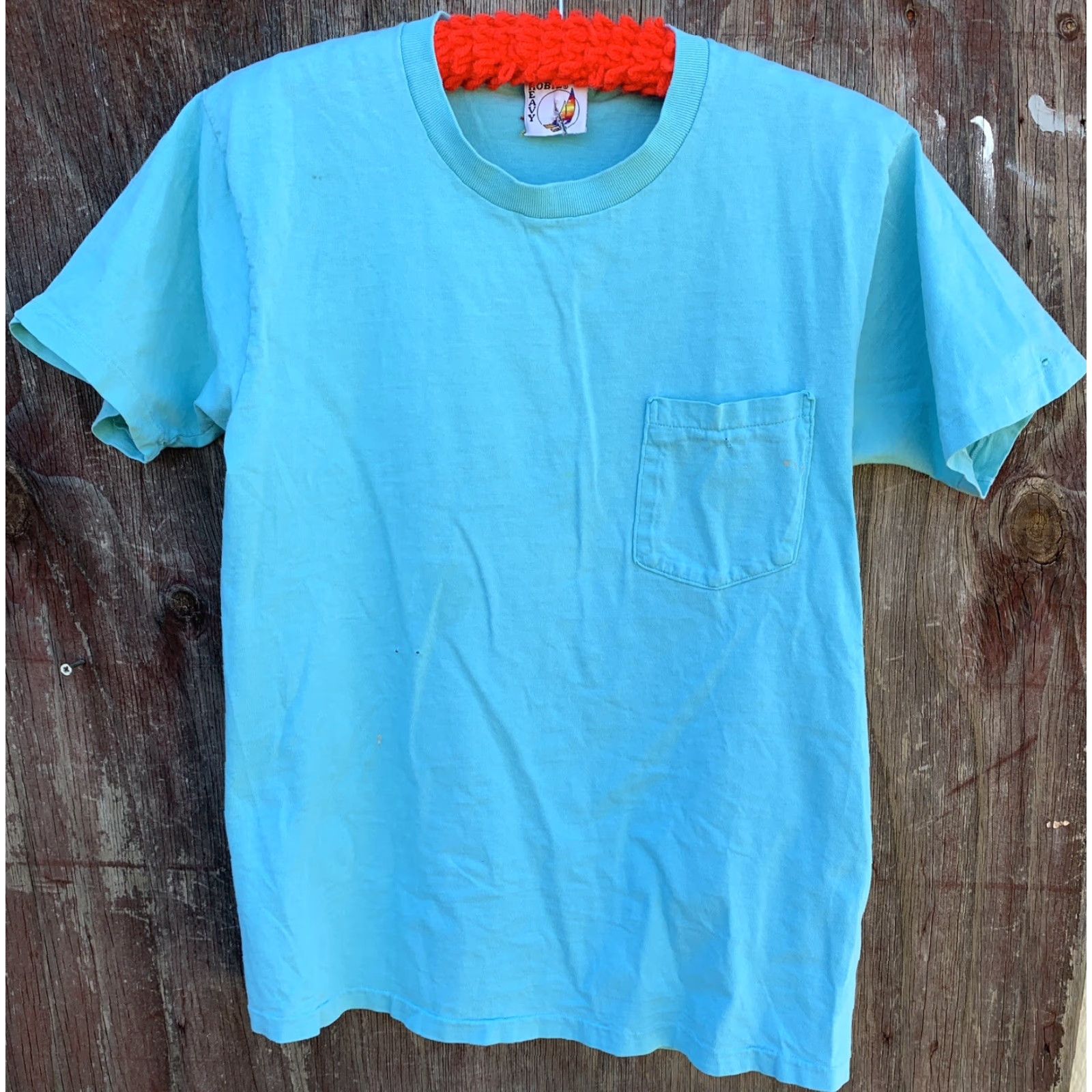 Vintage VINTAGE Hobie Team Extreme Pocket Tee T Shirt 1989 Windsurfer L Blue Mens Shirt Pocket Tee 80s Hobie Windsurfing Size US L / EU 52-54 / 3 - 3 Thumbnail