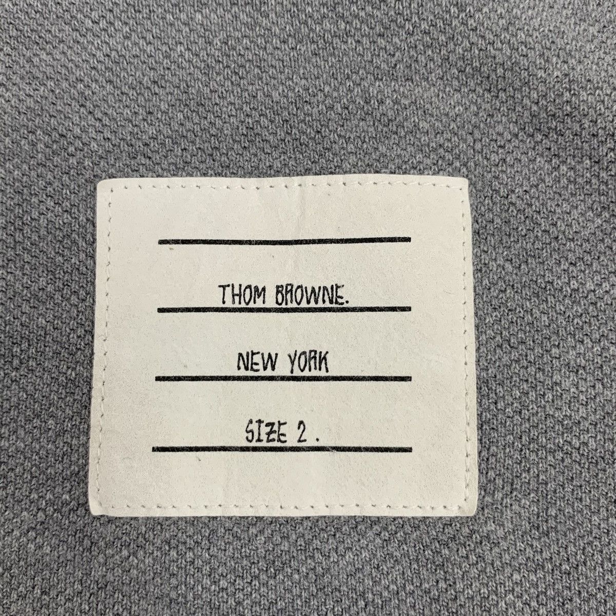 Thom Browne Thom Browne Grey Long Sleeve Knit Polo Shirt K26WX Size US M / EU 48-50 / 2 - 5 Thumbnail