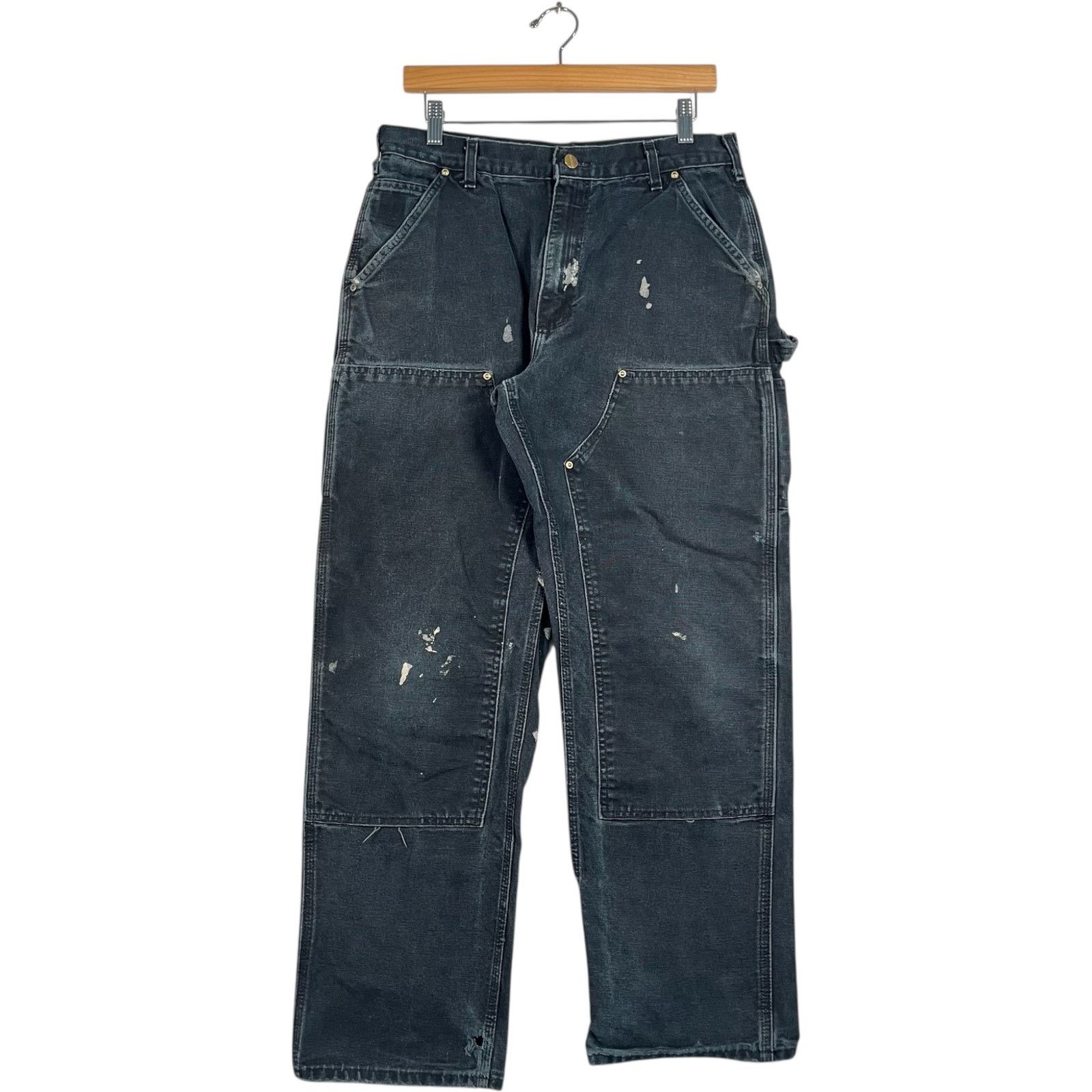 Carhartt Vintage Carhartt Carpenter Double Knee Pants 34 x 32 Size US 34 / EU 50 - 1 Thumbnail