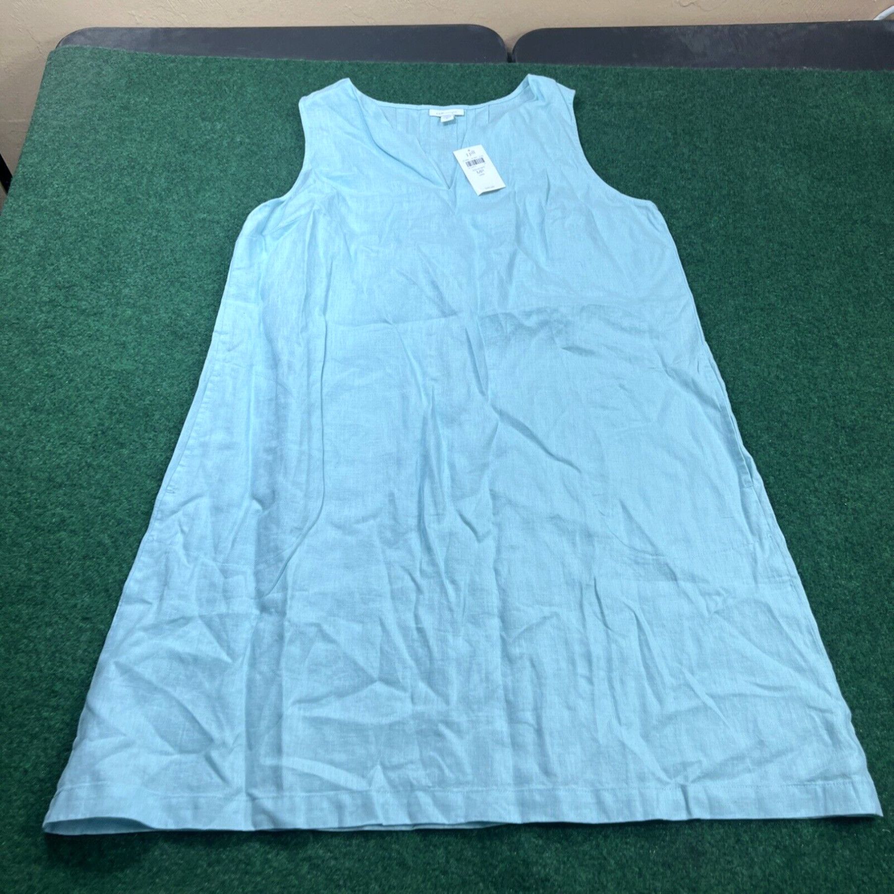 Vintage J. Jill Dress Womens MP Medium Petite 100% Love Linen Aquatint New  W Tags | Grailed