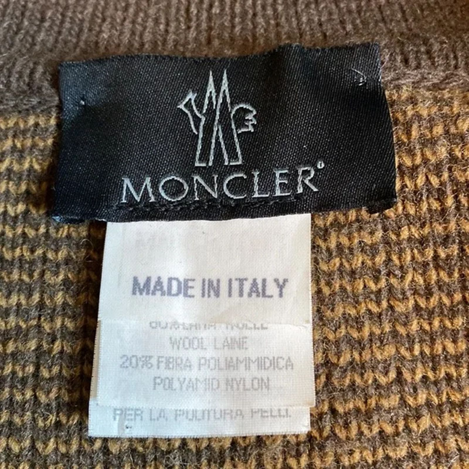 Moncler Vintage Moncler Brown Cardigan Sweater Size Large Zip Front Size US L / EU 52-54 / 3 - 7 Thumbnail
