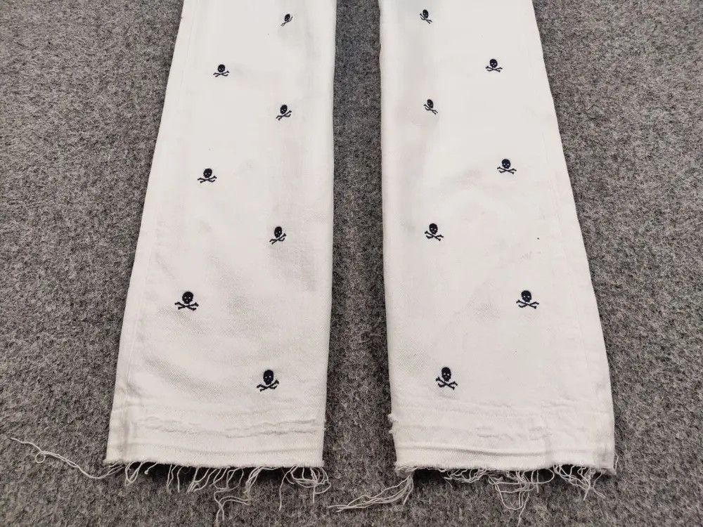 Polo Ralph Lauren Polo Ralph Lauren white Monogram Jeans skull logo Denim Size US 36 / EU 52 - 3 Thumbnail