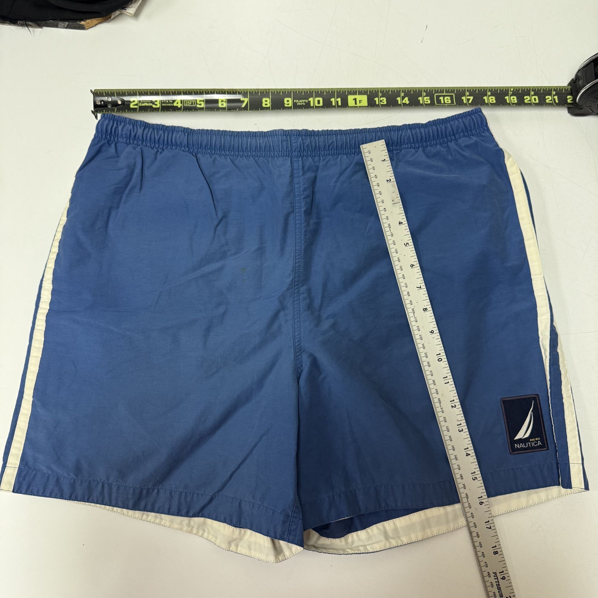 Nautica Vtg Nautica Swim Trunks LOGO Surfer Beach Surfer Boardshorts Size US 36 / EU 52 - 9 Thumbnail