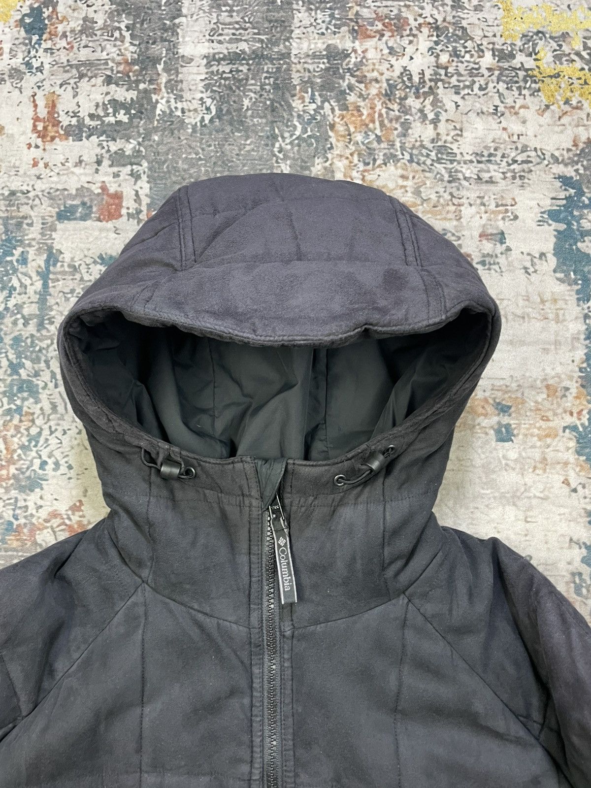 Columbia Columbia Faux Suede Hooded Down Jacket Size US L / EU 52-54 / 3 - 4 Thumbnail