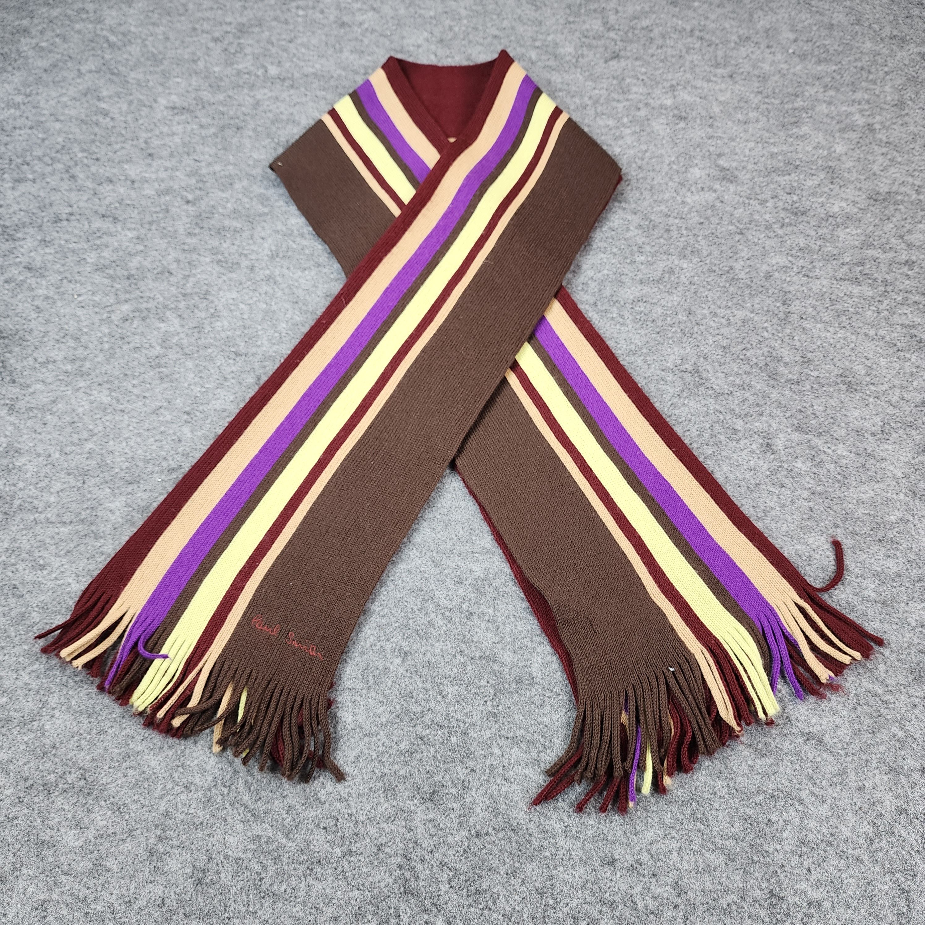 Paul Smith × Vintage Paul Smith Scarf / Muffler / Neckwear DZ047 Size ONE SIZE - 1 Thumbnail