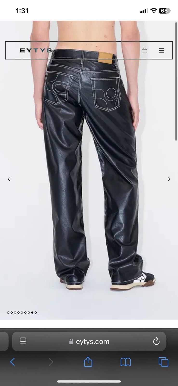 Eytys EYTYS Benz Faux Leather Pants Size US 26 / EU 42 - 4 Thumbnail