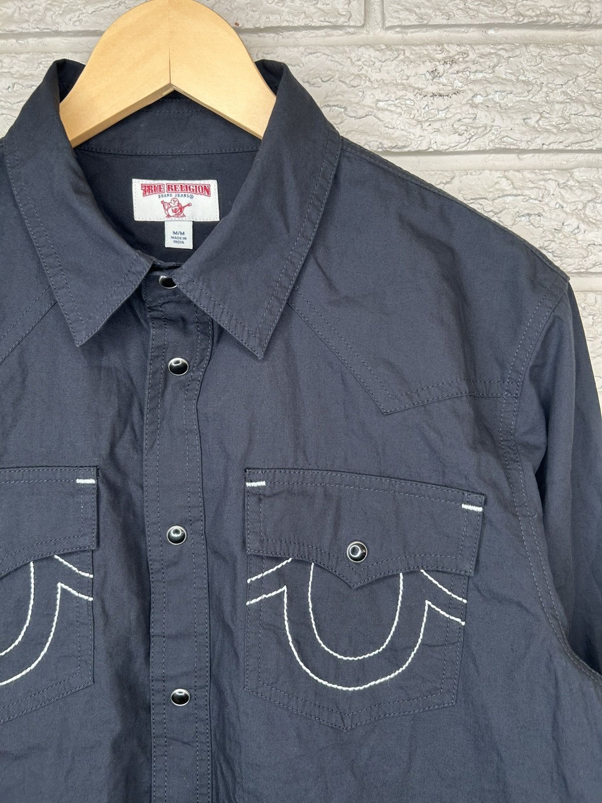 True Religion True Religion Black Western Pearl Snap Button Up Size US M / EU 48-50 / 2 - 3 Thumbnail
