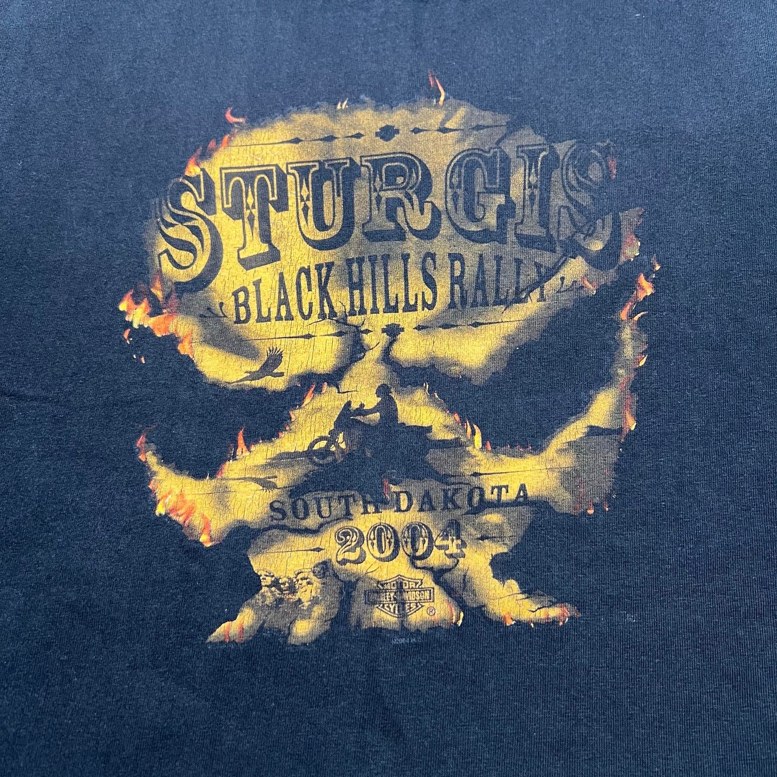 Harley Davidson Vintage 2004 Sturgis Black Hills Rally sleeveless t-Sz M Size US M / EU 48-50 / 2 - 2 Thumbnail