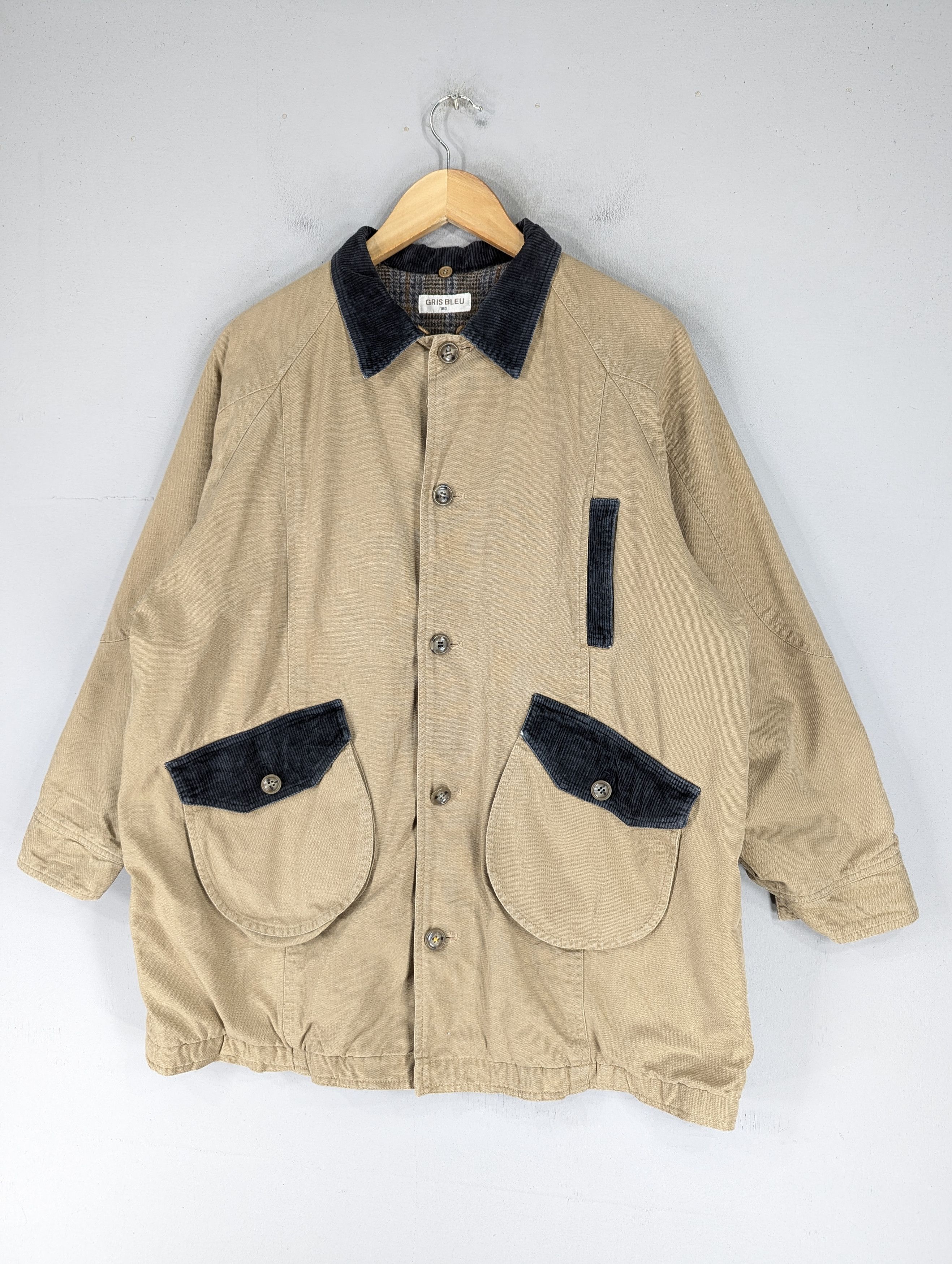 Vintage Vintage Gris Bleu Blanket Lined Chore Jacket Size US L / EU 52-54 / 3 - 2 Thumbnail