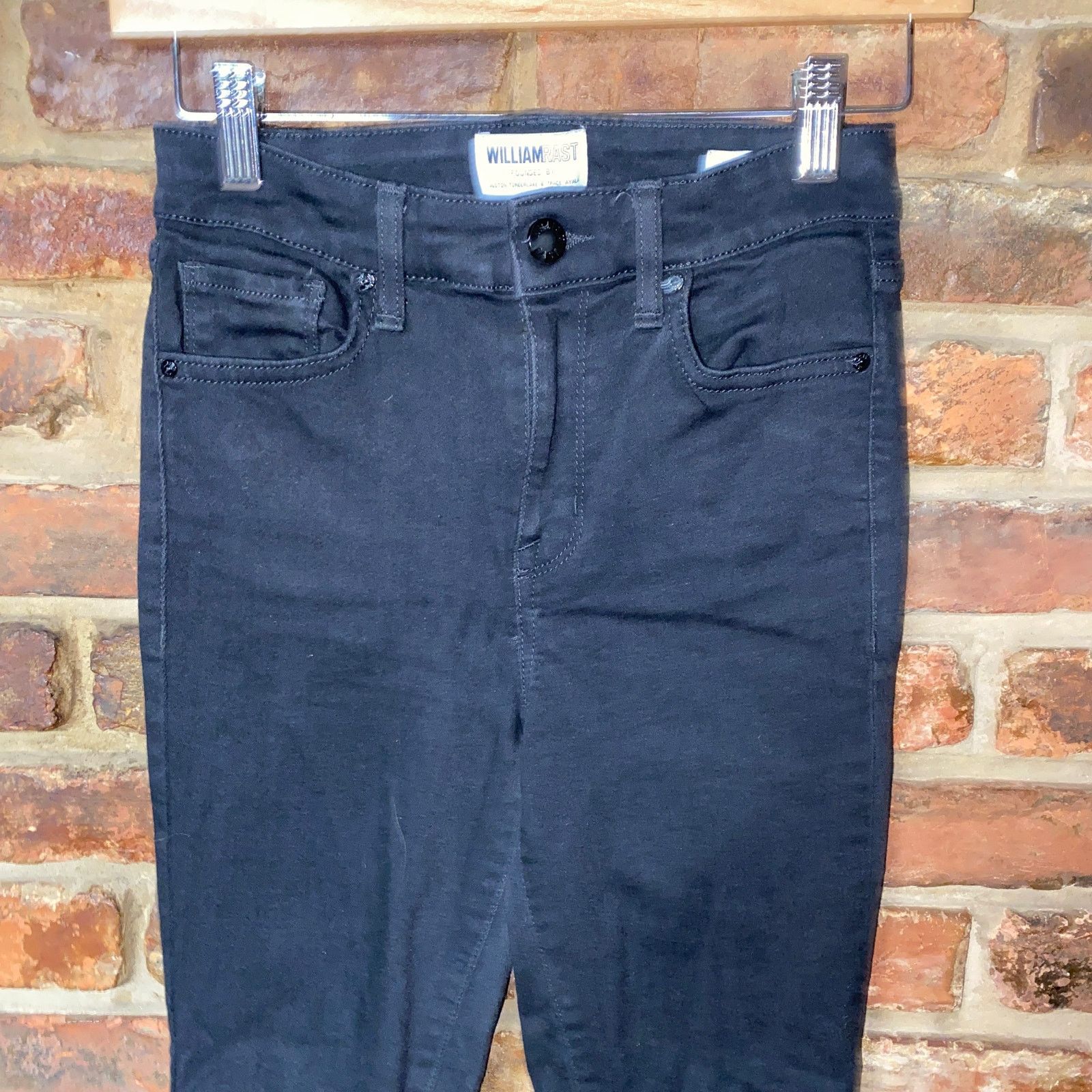 William Rast William Rast Black Distressed Denim Skinny Ankle Jeans 25 Size 25" / US 0 / IT 36 - 2 Thumbnail