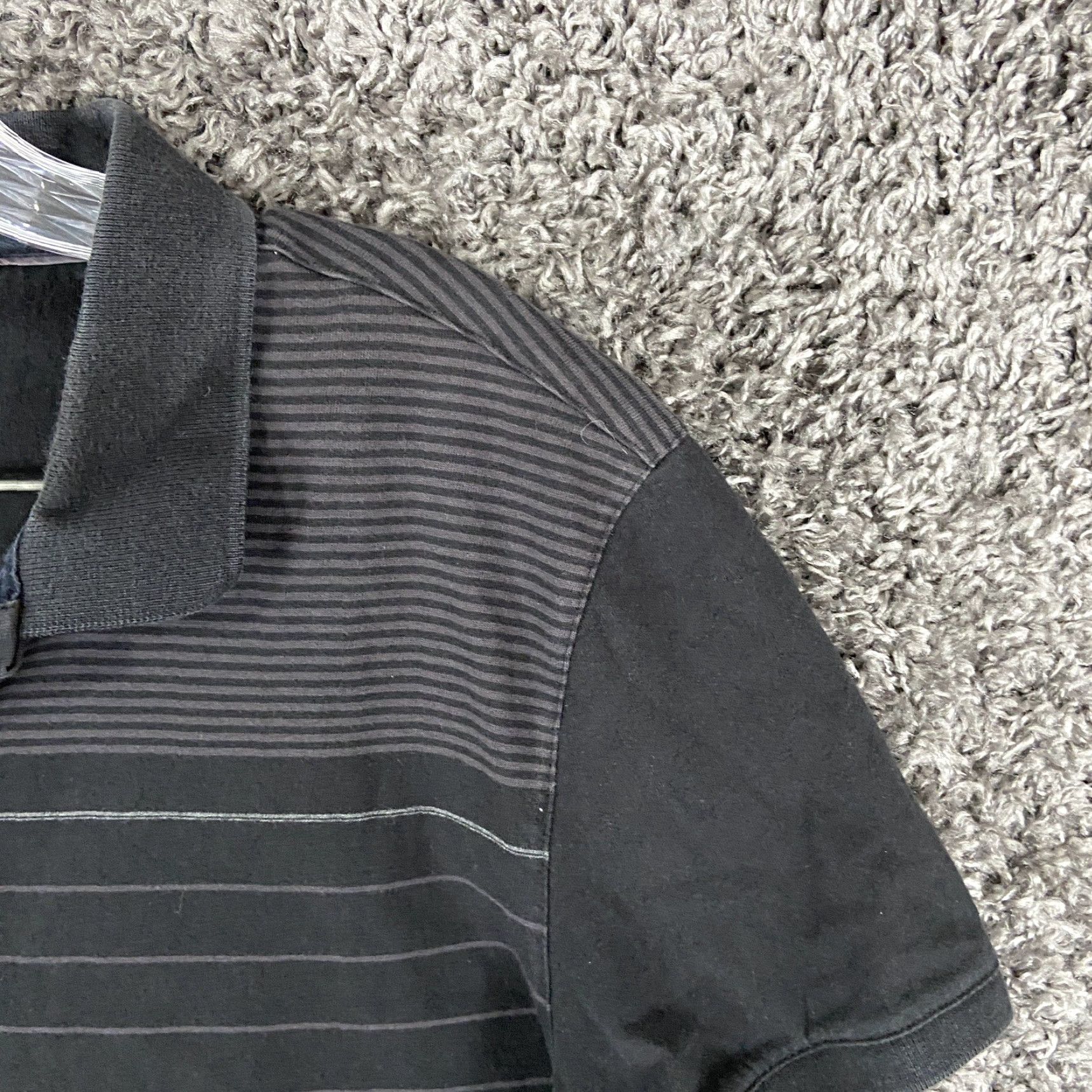 Calvin Klein CALVIN KLEIN Polo Shirt Slim Fit Men Neck Striped Black L Cotton Segmented 2010s Mens Size US L / EU 52-54 / 3 - 5 Thumbnail