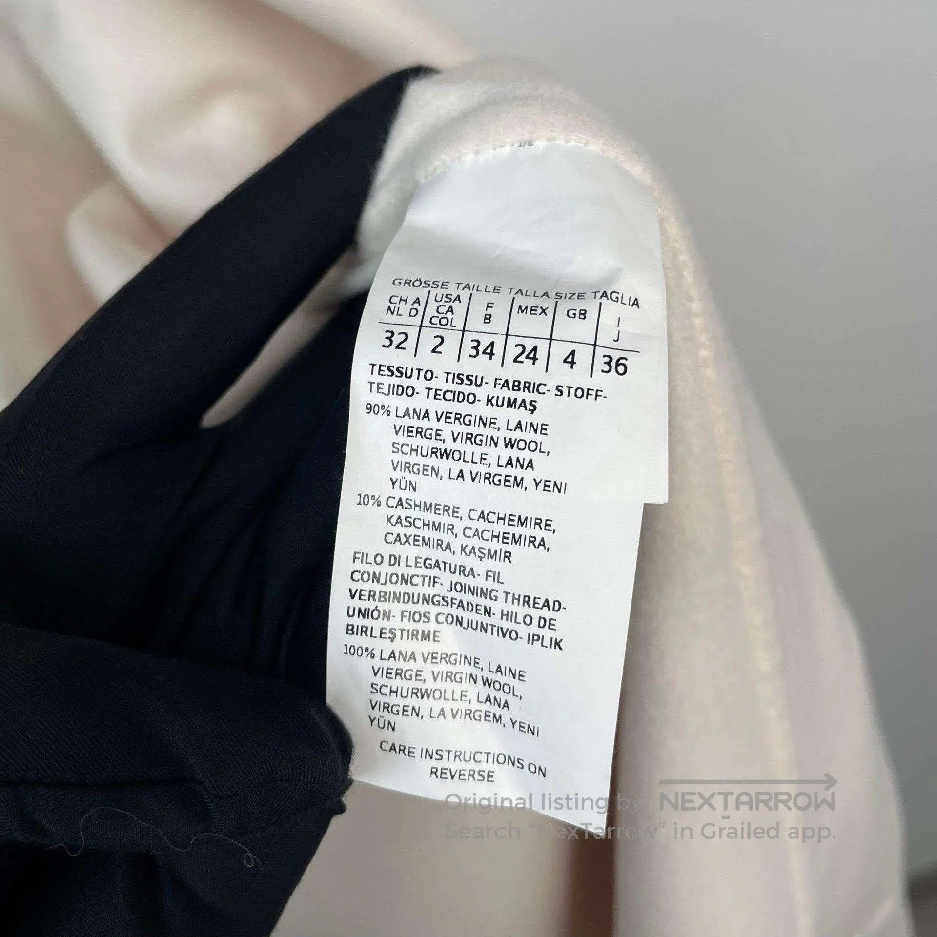 Max Mara MAXMara White Long Wool Coat. Size XS / US 0-2 / IT 36-38 - 6 Thumbnail