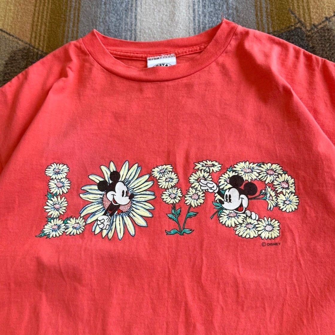 Mickey & Co. VINTAGE Mickey & Co. T-Shirt 90s Disney Minnie Mouse Love Orange Short Sleeve L Men Size US L / EU 52-54 / 3 - 2 Thumbnail