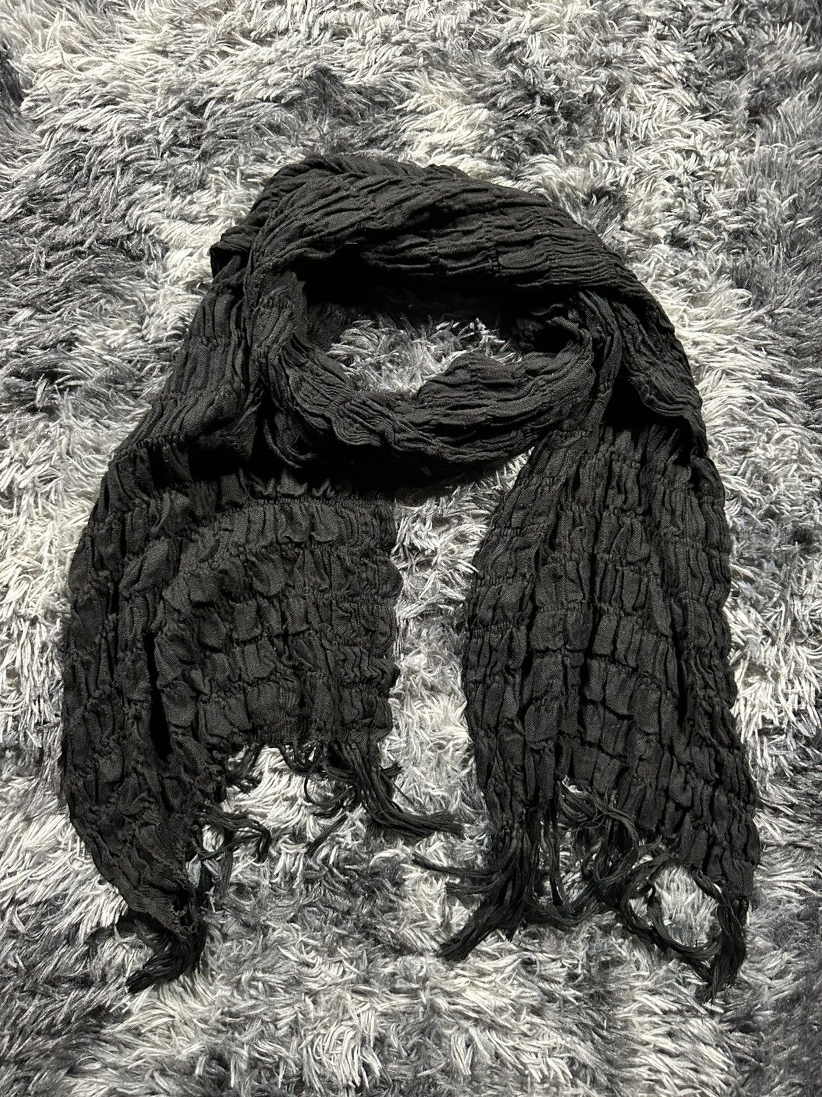 Dior × Hedi Slimane Dior Homme SS05 Cross Patterned Scarf by Hedi