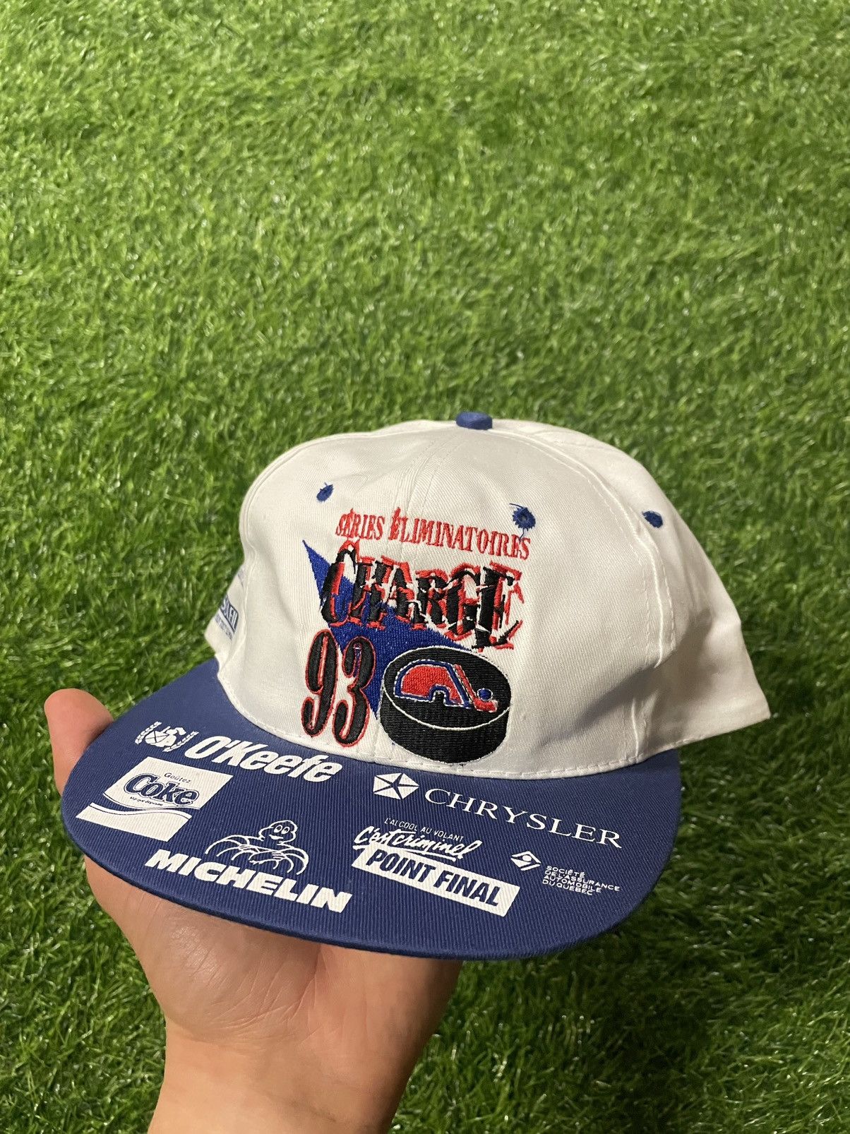 NHL × Vintage Vintage NHL Quebec Nordiques SnapBack Hat Size ONE SIZE - 1 Thumbnail