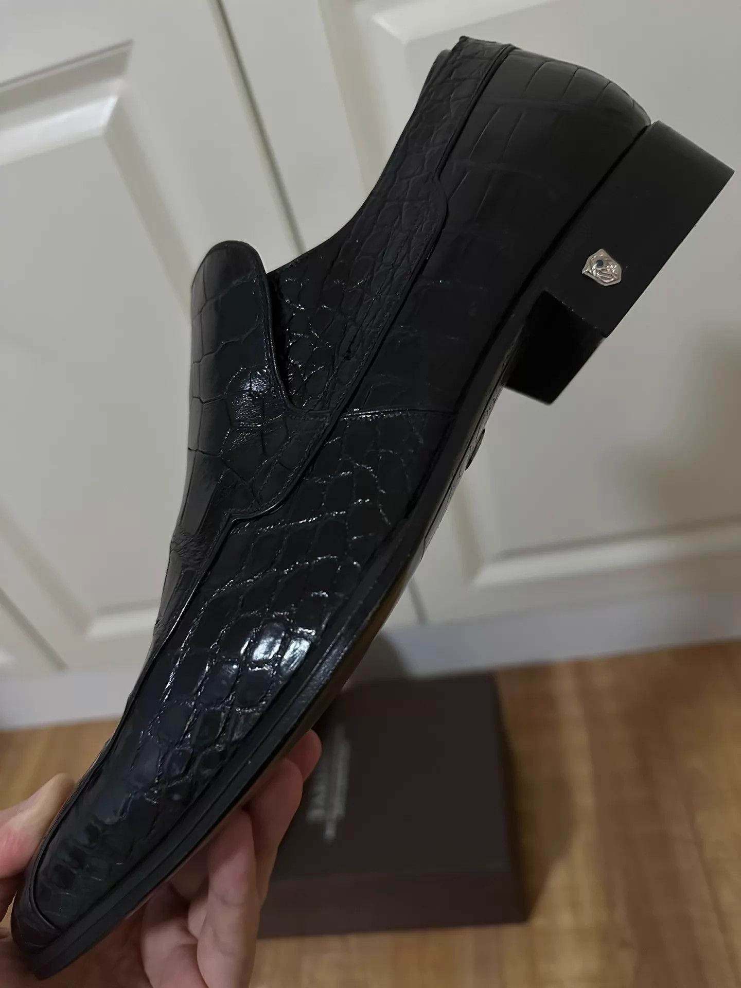 Other Tardini Crocodile Leather Dress Shoes 43 (New, Rare) Size US 10 / EU 43 - 3 Thumbnail