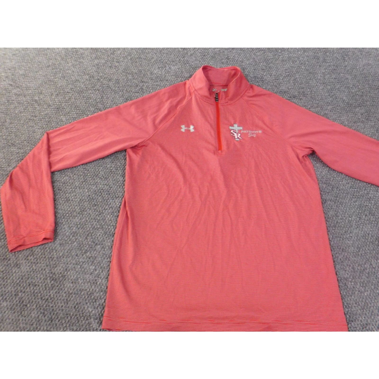 Under Armour Under Armour Sweatshirt Mens M Red Pullover Zip Striped Logo Golf Regular Knit Jacket Style Pullover Mens Size US M / EU 48-50 / 2 - 3 Thumbnail