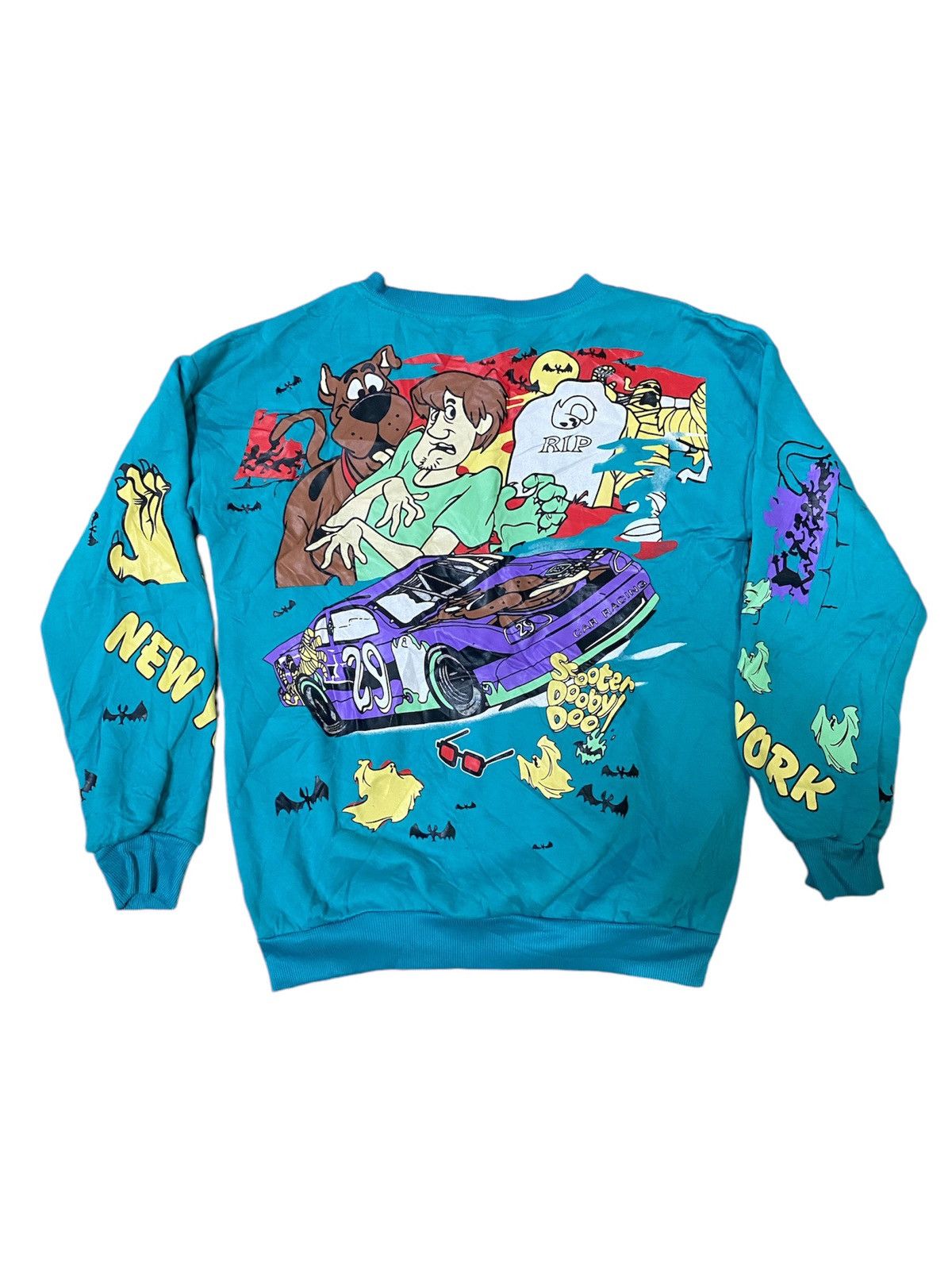 Cartoon Network × NASCAR × Vintage Vintage 90's Scooter Dooby Doo Fullprint Sweatshirt Size US M / EU 48-50 / 2 - 2 Thumbnail
