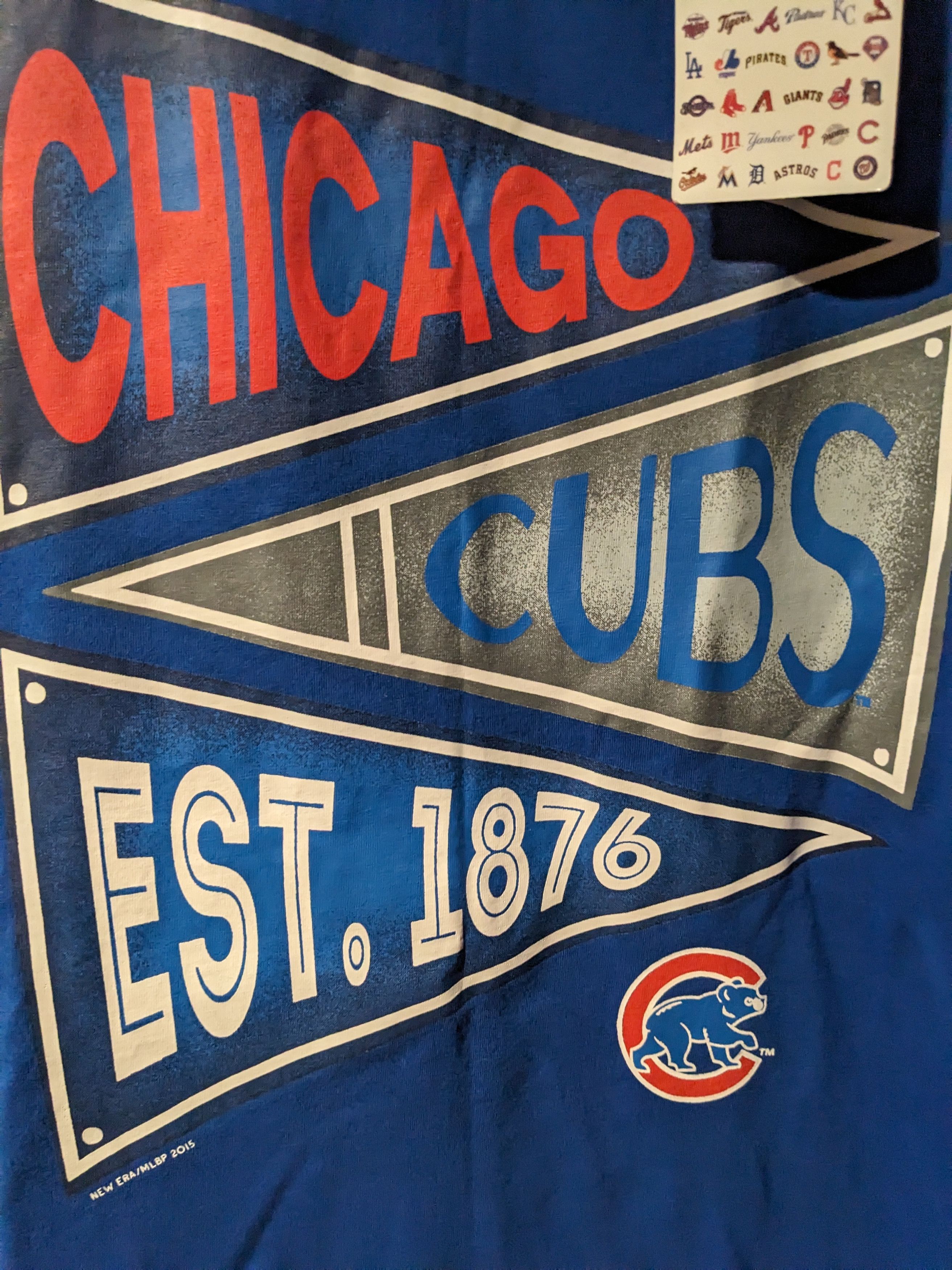 MLB Vintage 2015 Chicago Cubs MLB Baseball Sports Large T-Shirt Size US L / EU 52-54 / 3 - 2 Thumbnail