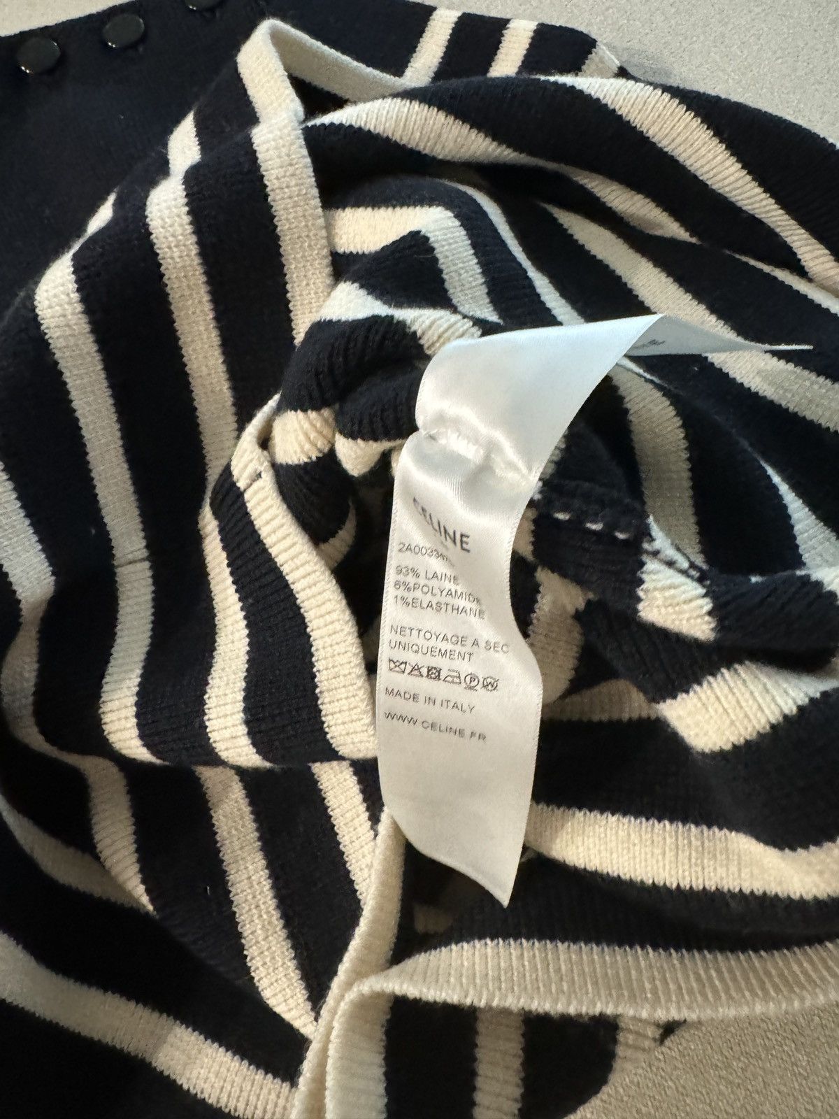 Celine Breton Stripe Crew Neck Knit Size US S / EU 44-46 / 1 - 6 Thumbnail