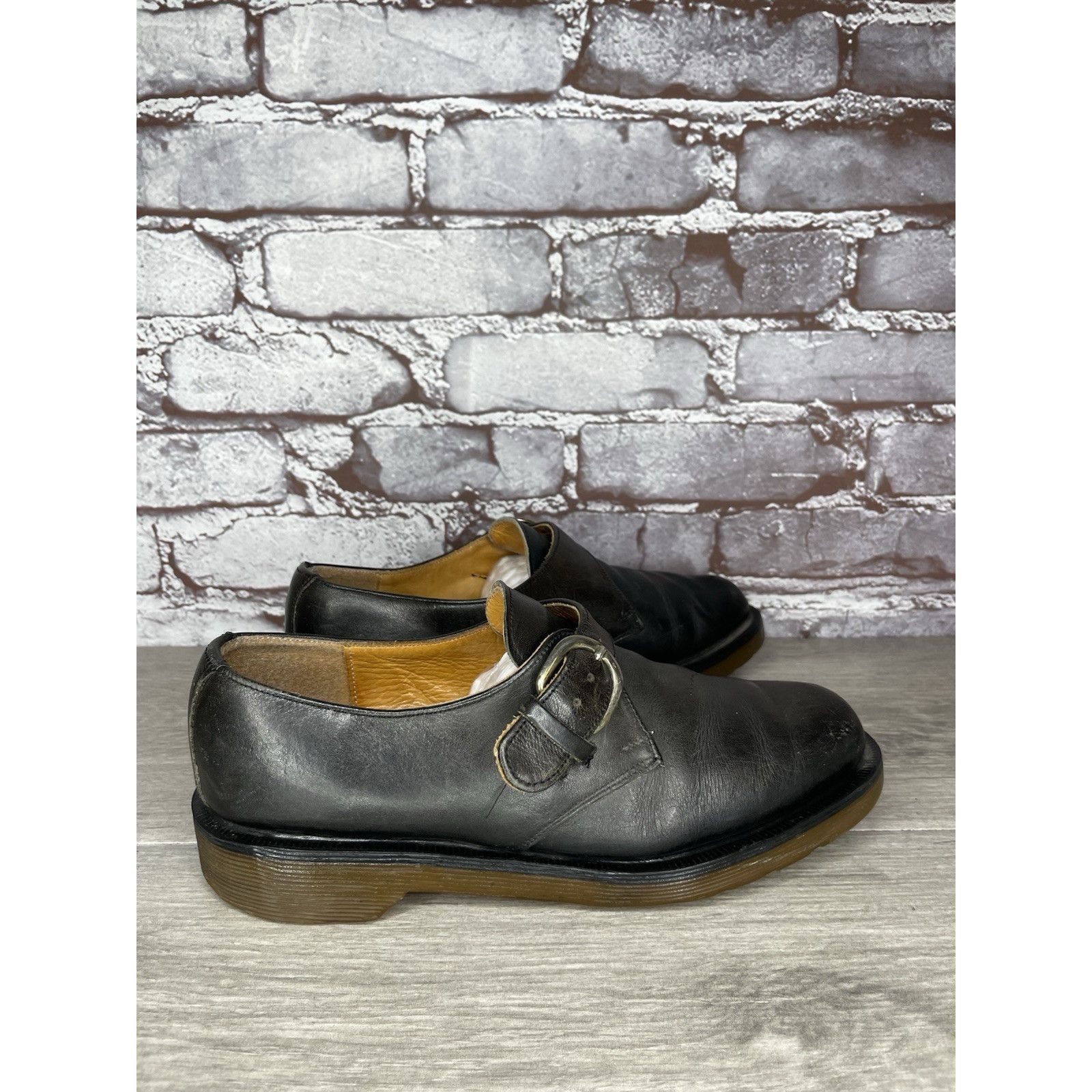 Dr. Martens VTG Dr. Martens Brown Leather Monk Strap Loafer England Shoe Size US 5 / IT 35 - 3 Thumbnail