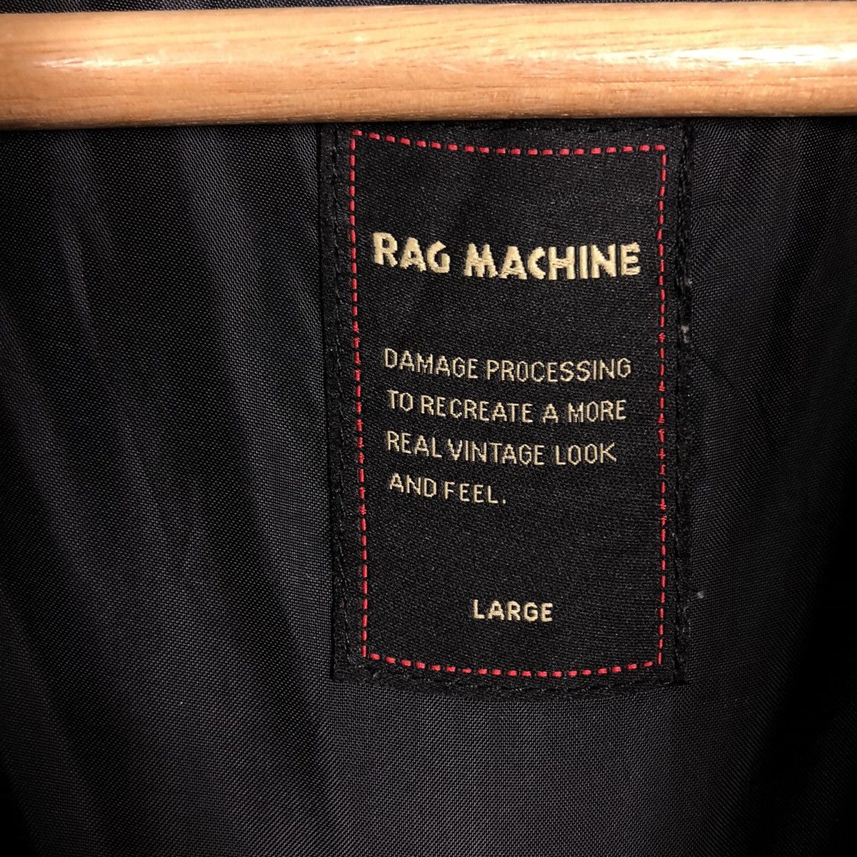 Japanese Brand 🔥90’s Vintage Varsity Jacket Rag Machine Big Logo Size US L / EU 52-54 / 3 - 14 Thumbnail