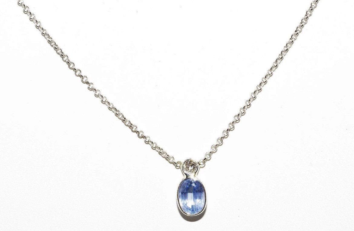Other Sapphire & Diamond Necklace Size ONE SIZE - 4 Thumbnail