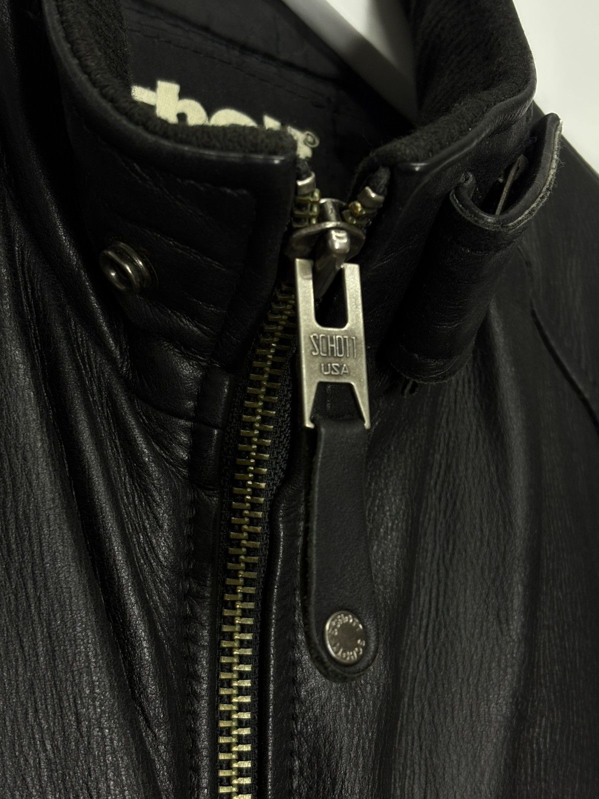 Schott Schott USA Army Type Garment Aviator Leather Jacket Size US S / EU 44-46 / 1 - 15 Thumbnail