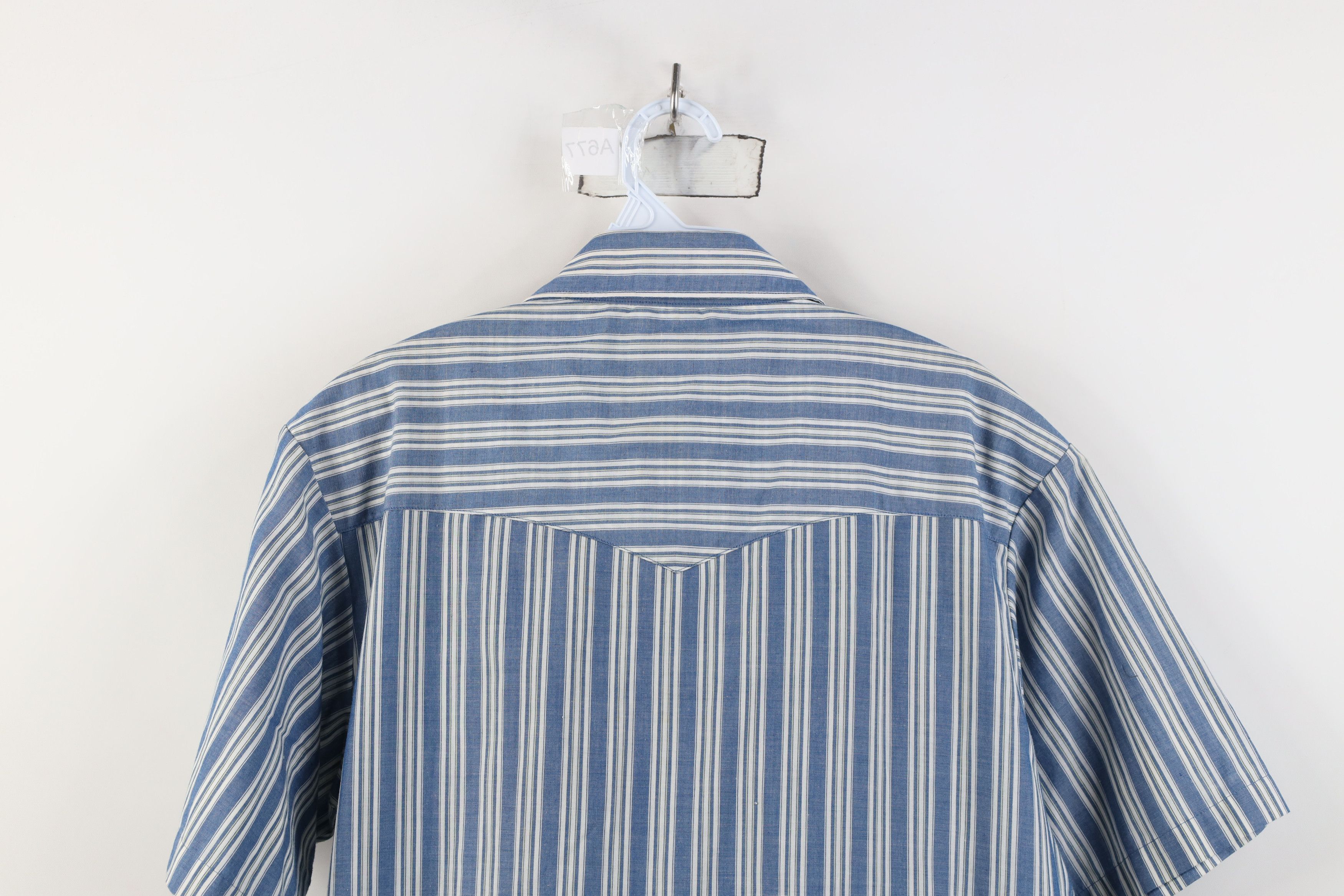 Wrangler Vintage 90s Wrangler Western Striped Snap Button Shirt Size US M / EU 48-50 / 2 - 12 Thumbnail