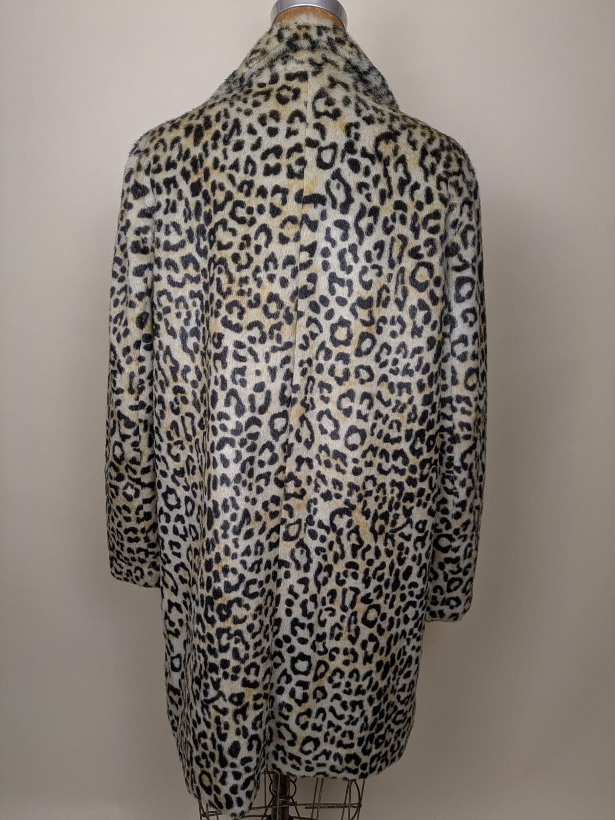 Mango animal leopard print faux fur coat Size S / US 4 / IT 40 - 3 Thumbnail