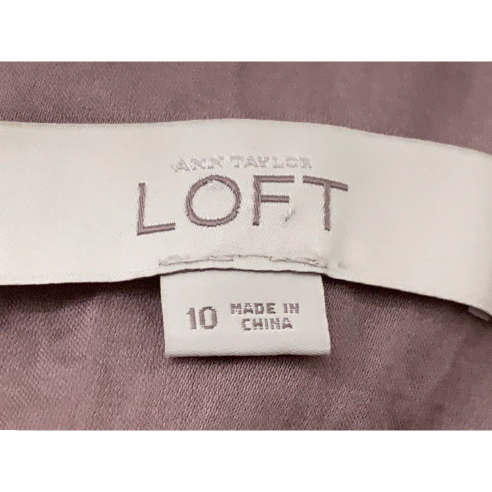 Ann Taylor Ann Taylor Loft Sateen Dress Sz 10 Lilac Sleeveless Ruffles Sheath Party Wedding Size L / US 10 / IT 46 - 4 Thumbnail