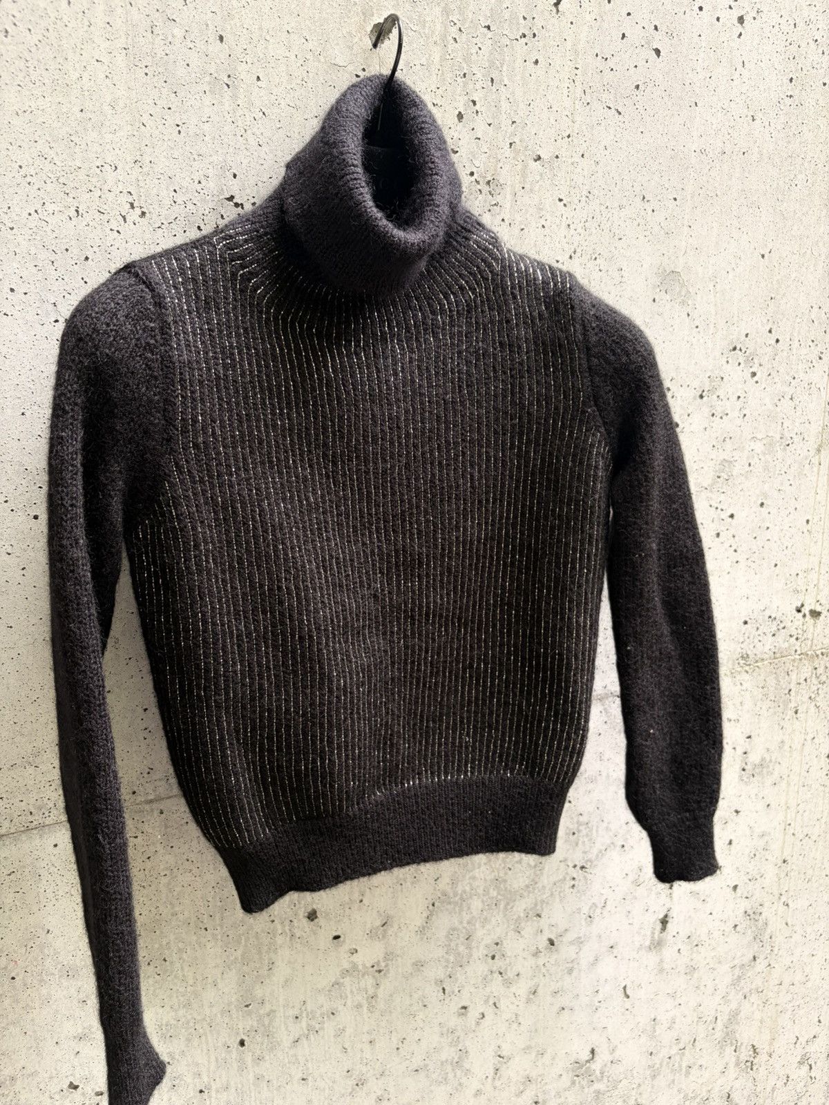 Saint Laurent Paris Saint Laurent metall Striped Turtleneck Size US XXS / EU 40 - 4 Thumbnail