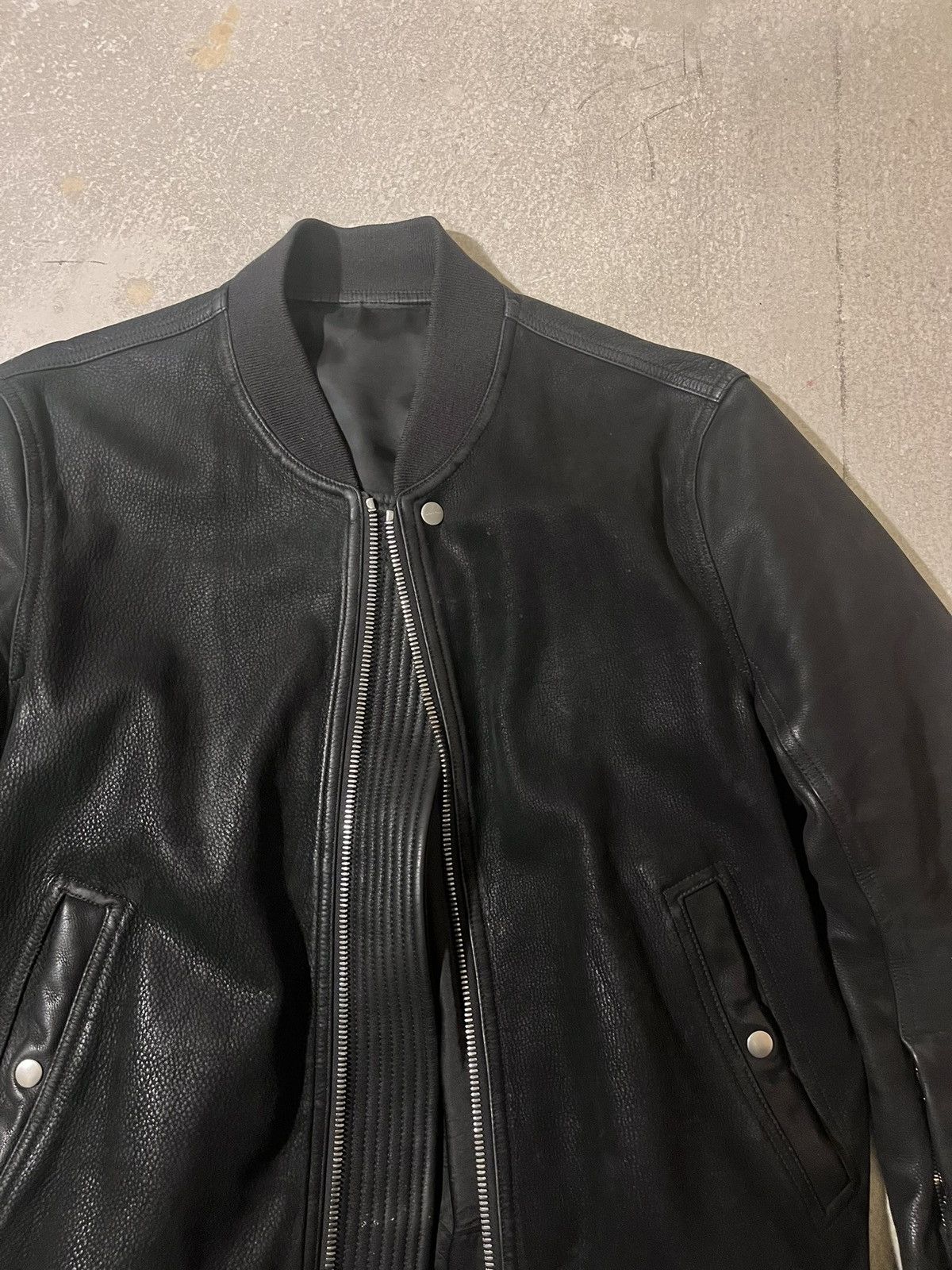 Rick Owens Rick Owens leather bomber Size US M / EU 48-50 / 2 - 2 Thumbnail
