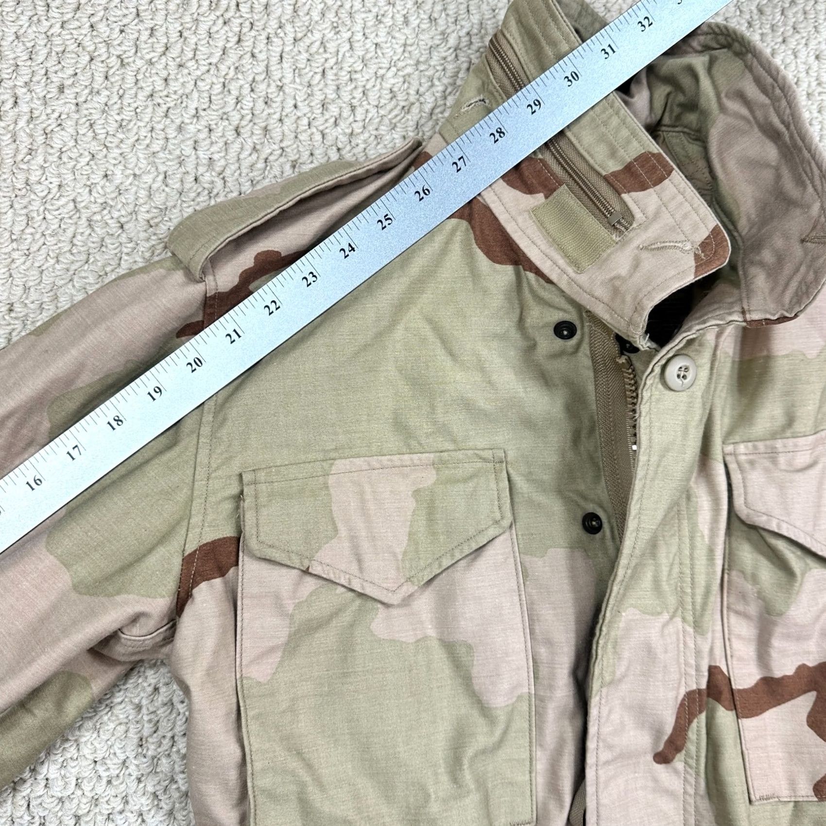 Vintage VINTAGE Isratex M65 Jacket Mens XS X-Short Desert Camo Cold Weather Field Coat 90s Size US XS / EU 42 / 0 - 7 Thumbnail