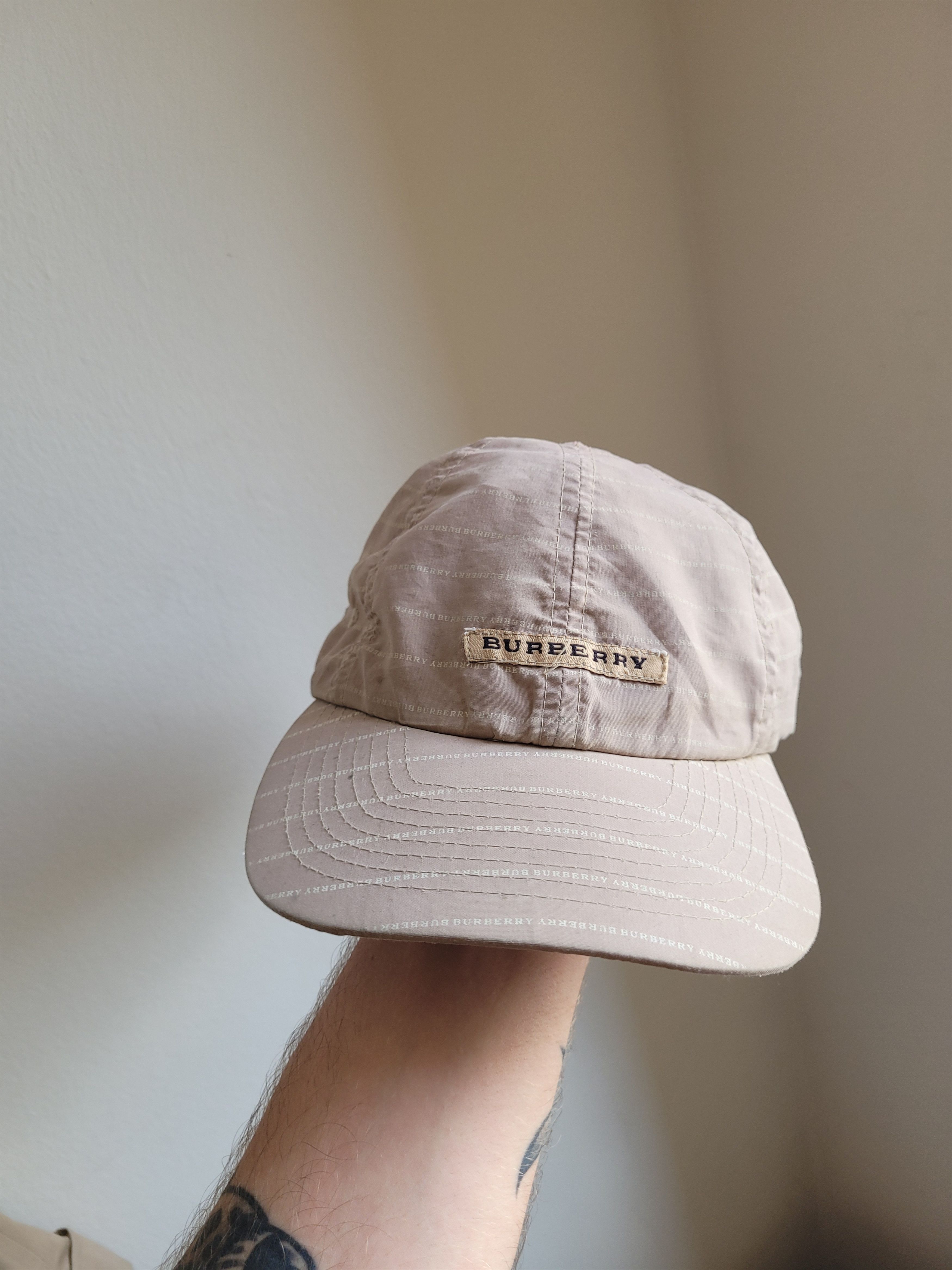 Vintage Burberry Hat Burberry Vintage check cotton baseball cap - Beige - Men|8015833 main image 2