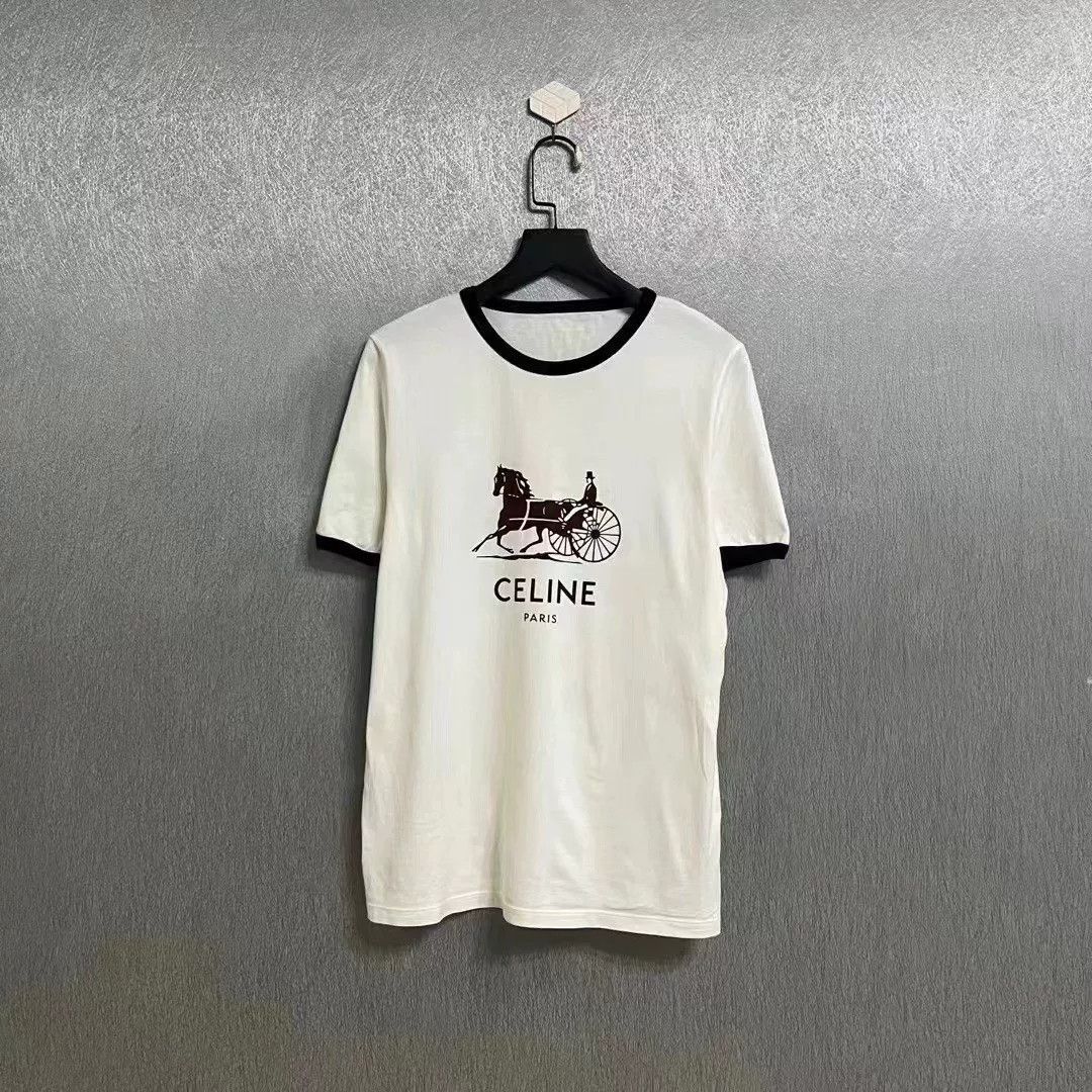 Celine Celine Carriage Logo Short Sleeve M Size US M / EU 48-50 / 2 - 1 Thumbnail