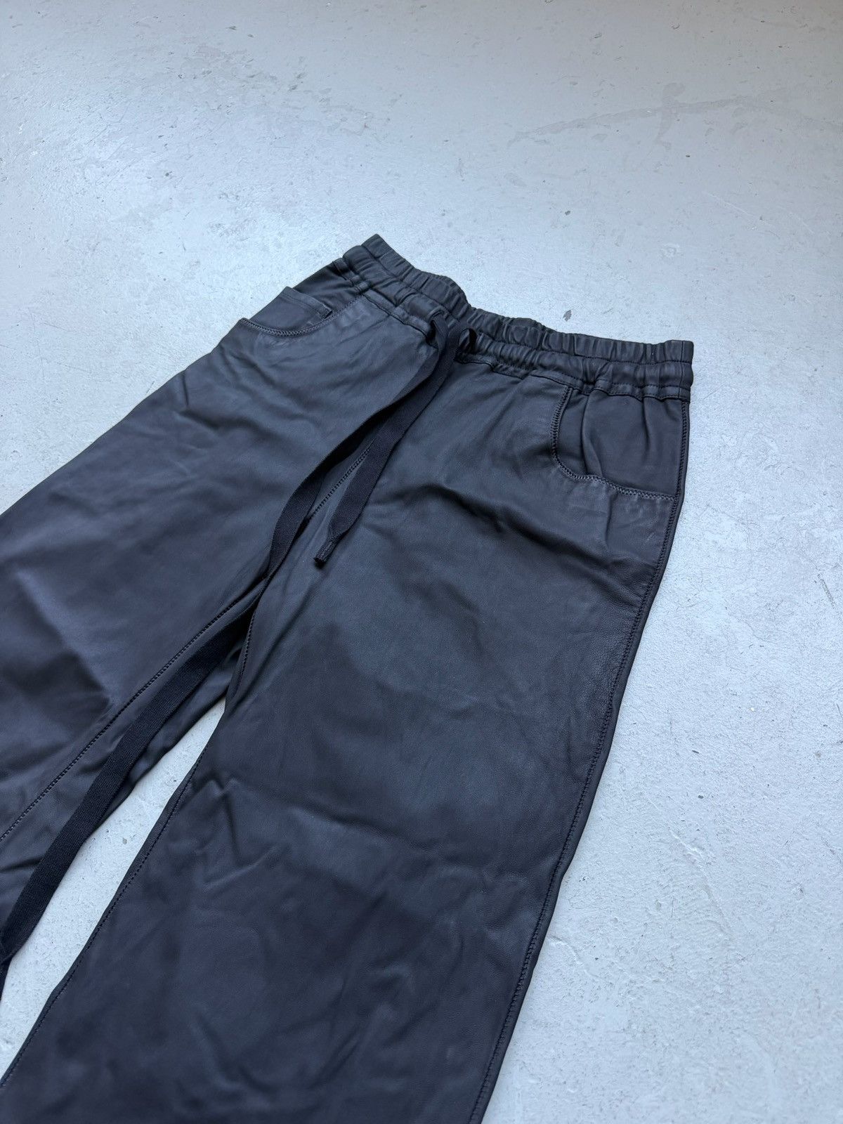 Isaac Sellam Experience Isaac Sellam Black Leather Custom Bottoms Size US 30 / EU 46 - 2 Thumbnail