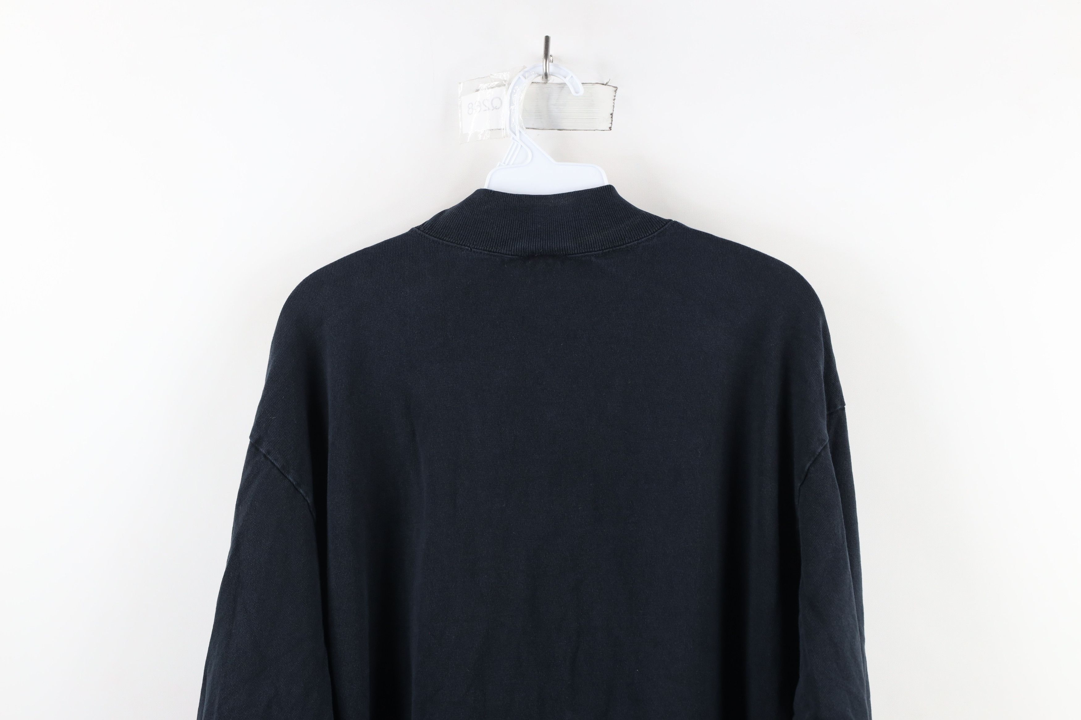 Vintage Vintage 90s Streetwear Faded Long Sleeve Mock Neck T-Shirt Size US XL / EU 56 / 4 - 12 Thumbnail