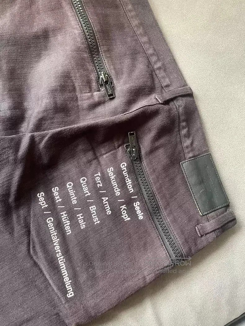 Undercover UNDERCOVER 18SS knee knife destroys slogan slim-fit punk je Size US 34 / EU 50 - 3 Thumbnail