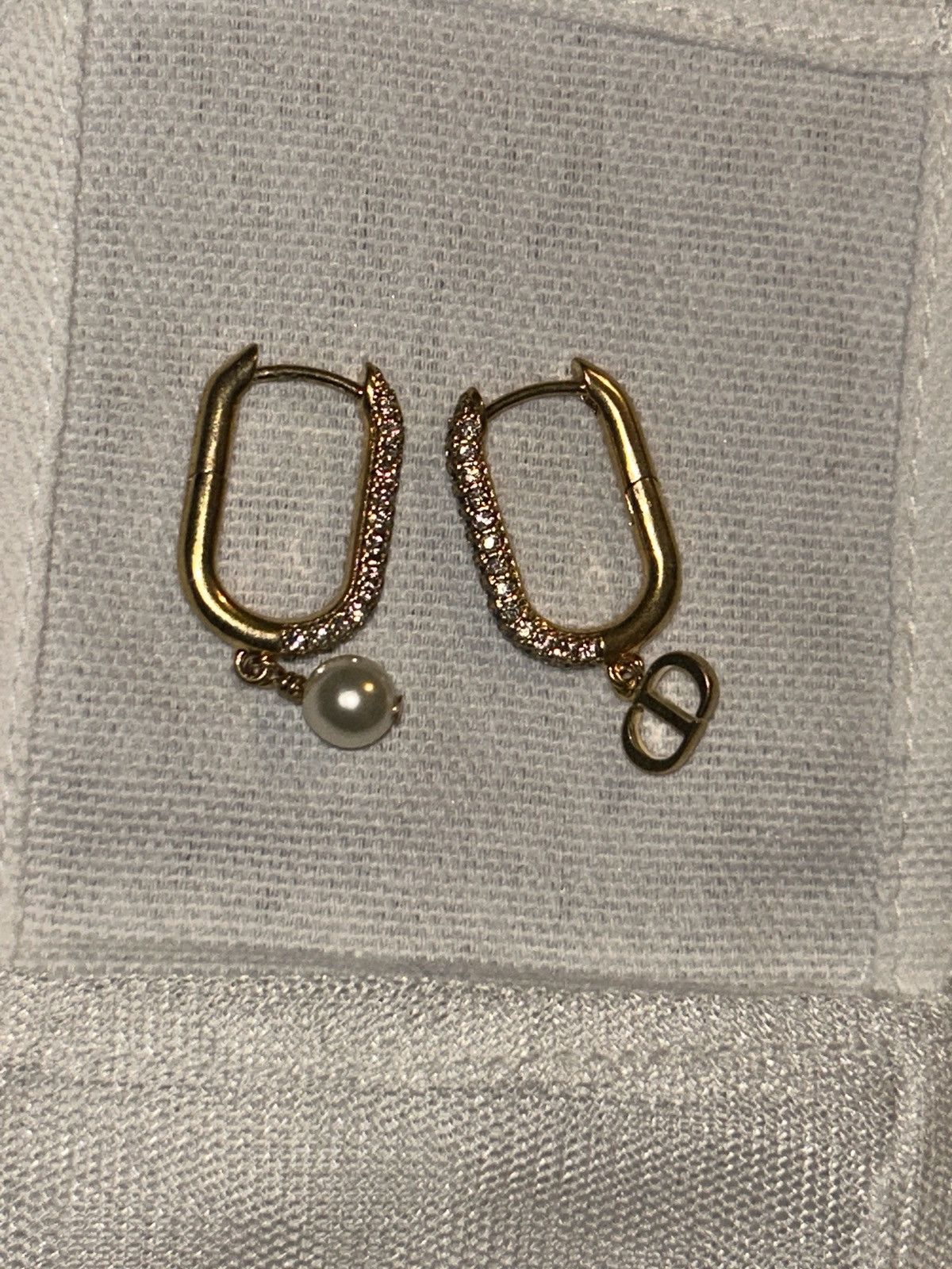 Dior Dior D-Fusion Earrings Gold Finish Metal Size ONE SIZE - 3 Thumbnail
